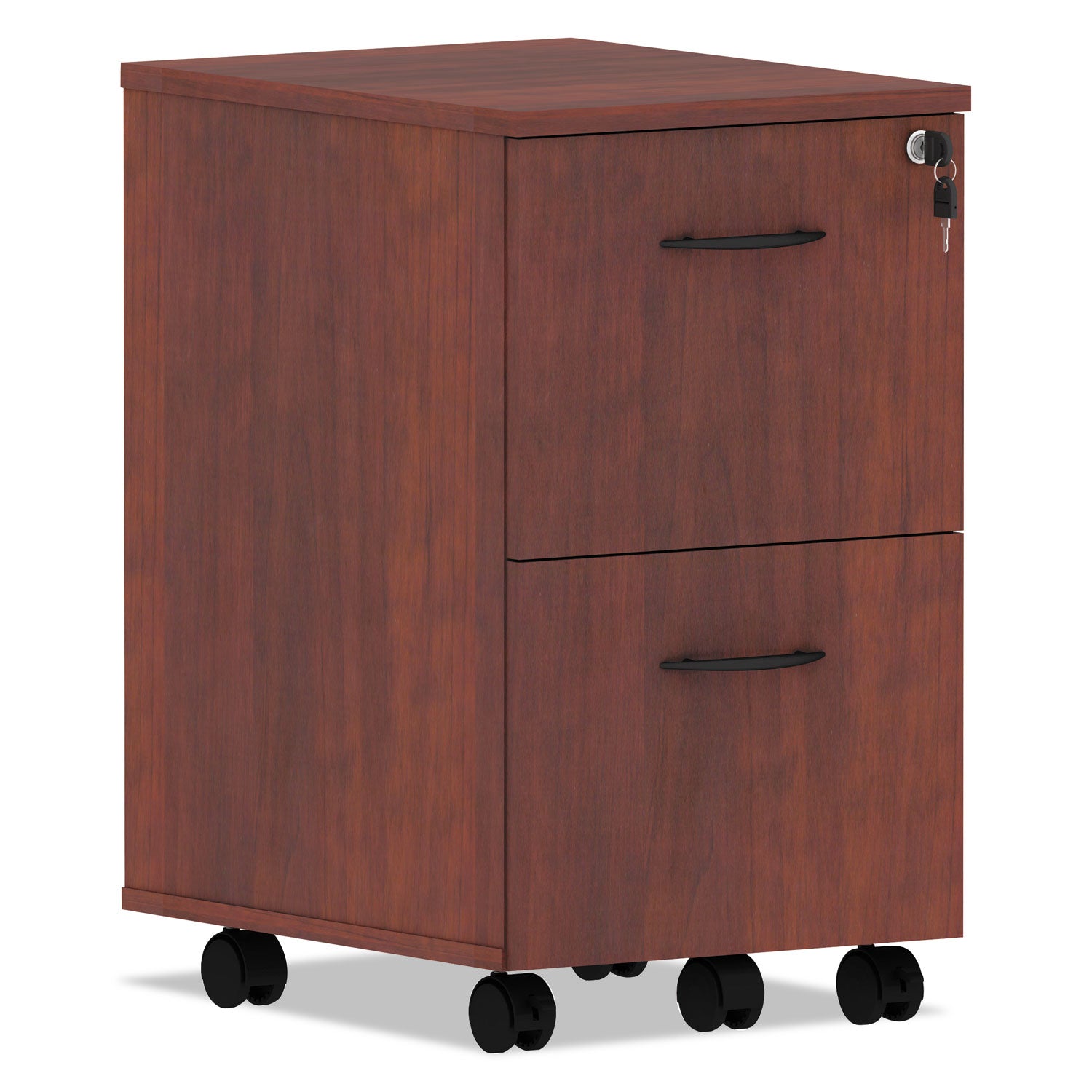 alera-valencia-series-mobile-pedestal-left-or-right-2-legal-letter-size-file-drawers-medium-cherry-1538-x-20-x-2663_aleva582816mc - 1