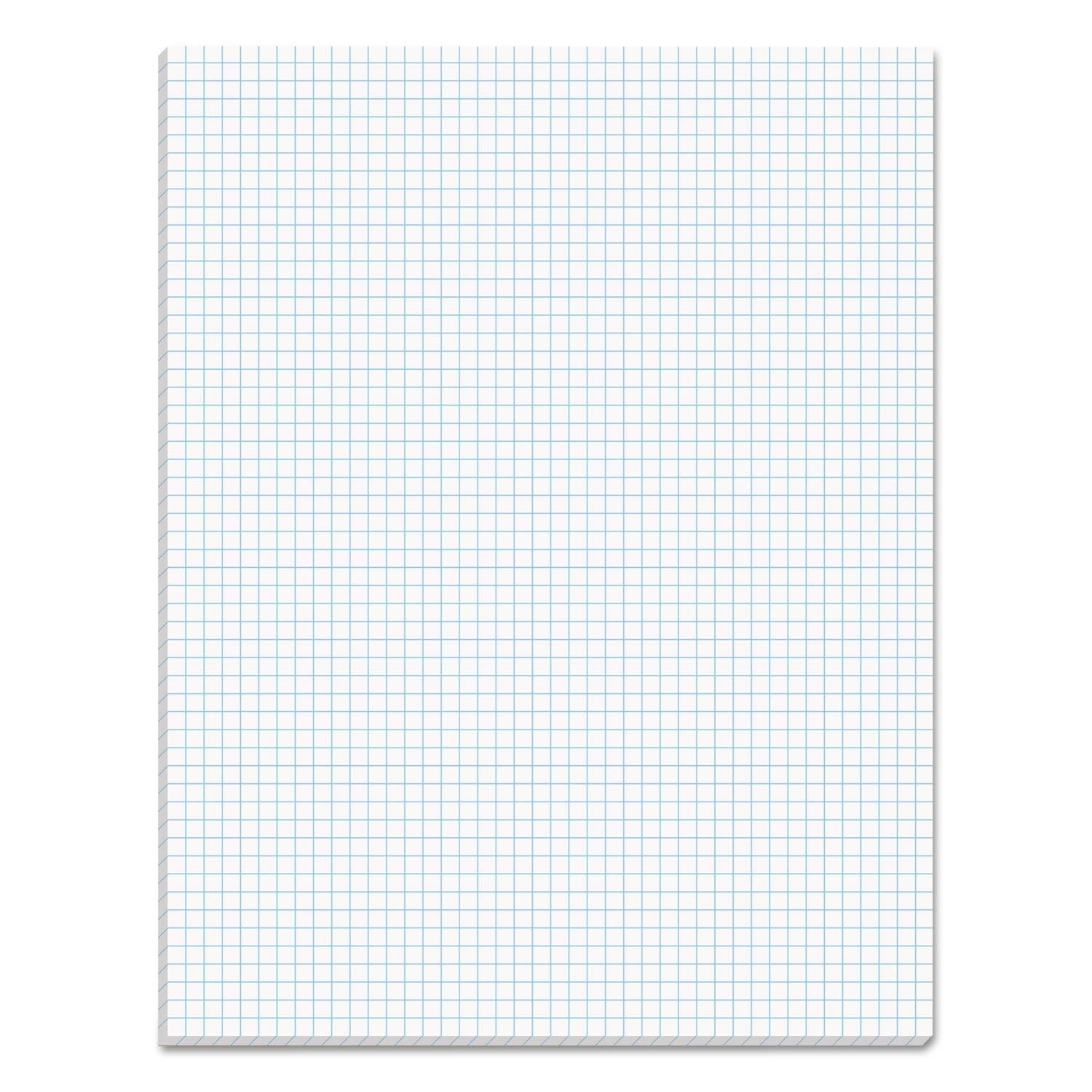 Quadrille Pads, Quadrille Rule (5 sq/in), 50 White 8.5 x 11 Sheets -