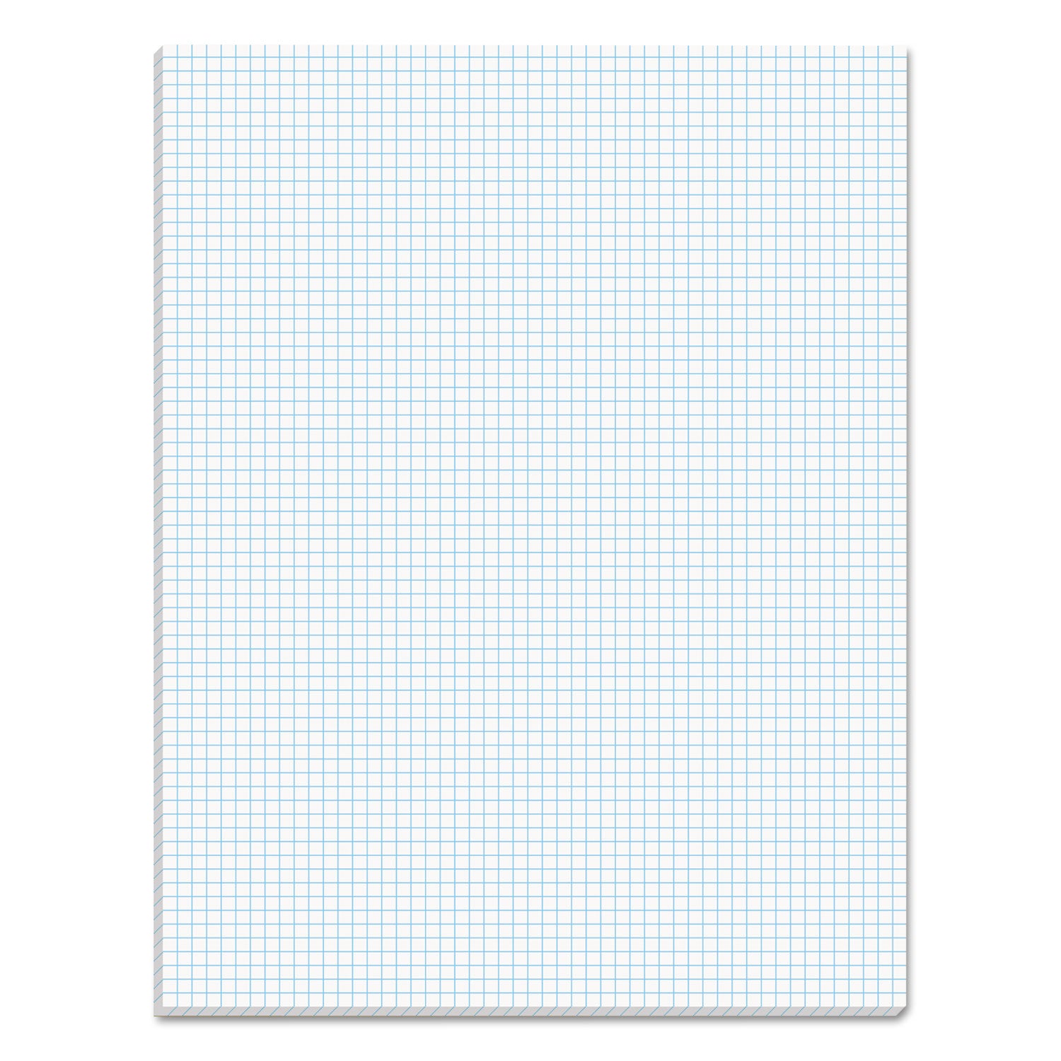 Quadrille Pads, Quadrille Rule (6 sq/in), 50 White 8.5 x 11 Sheets -