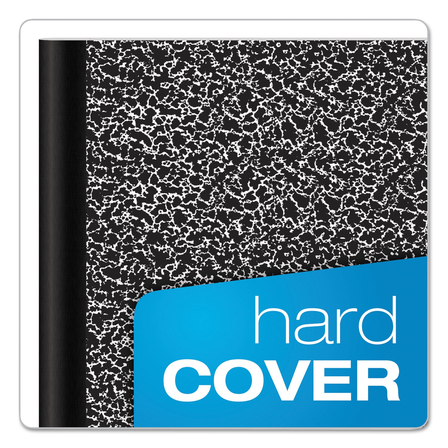 Composition Book, Wide/Legal Rule, Black Marble Cover, (100) 9.75 x 7.5 Sheets -