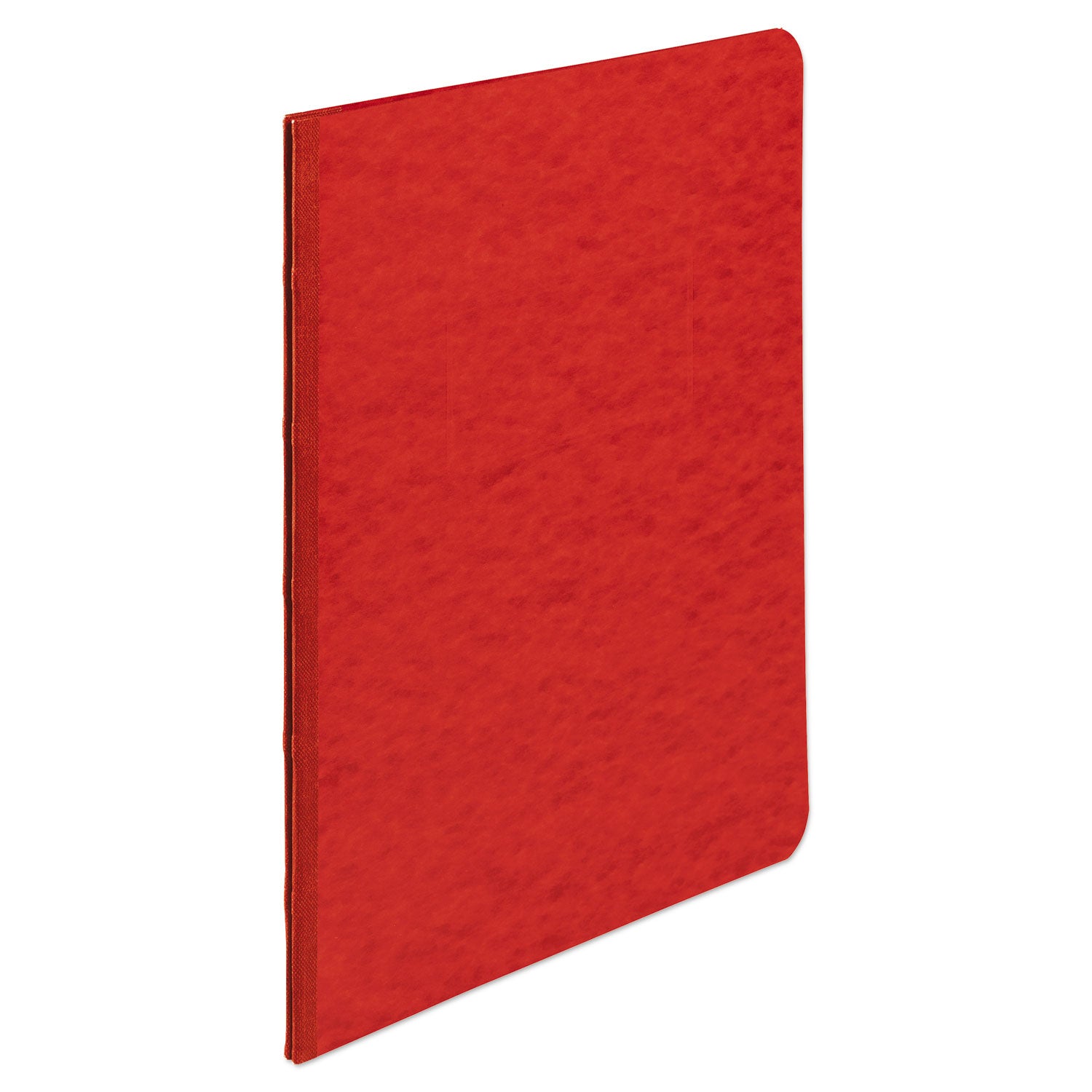 Pressboard Report Cover with Tyvek Reinforced Hinge, Two-Piece Prong Fastener, 3" Capacity, 11 x 17, Red/Red -