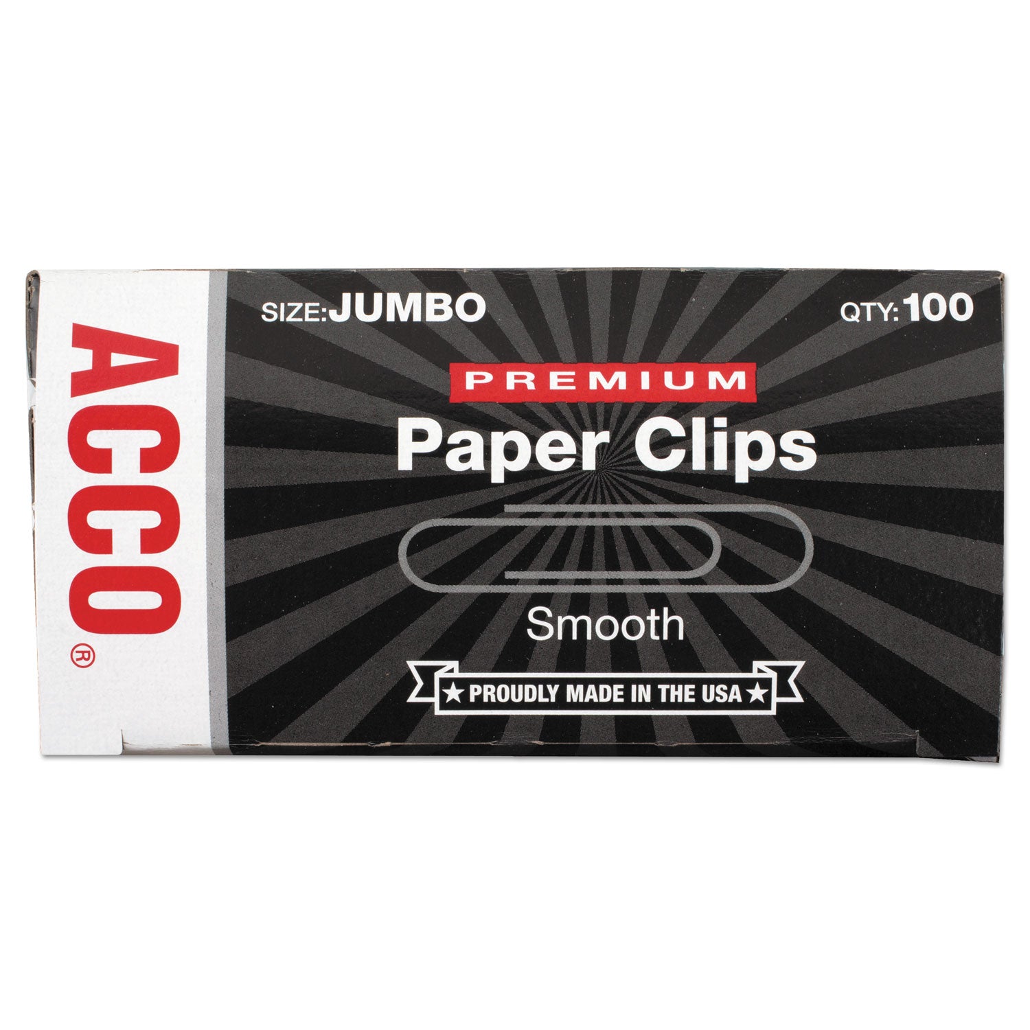 premium-heavy-gauge-wire-paper-clips-jumbo-smooth-silver-100-clips-box-10-boxes-pack_acc72500 - 2