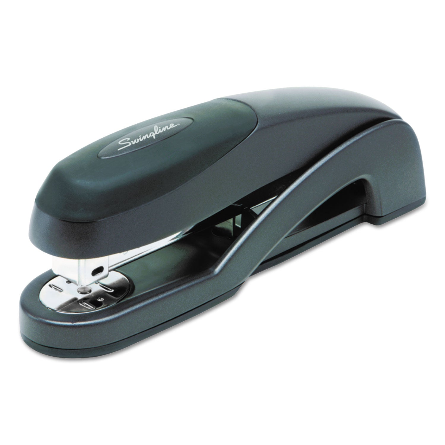 Optima Full Strip Desk Stapler, 25-Sheet Capacity, Graphite Black -