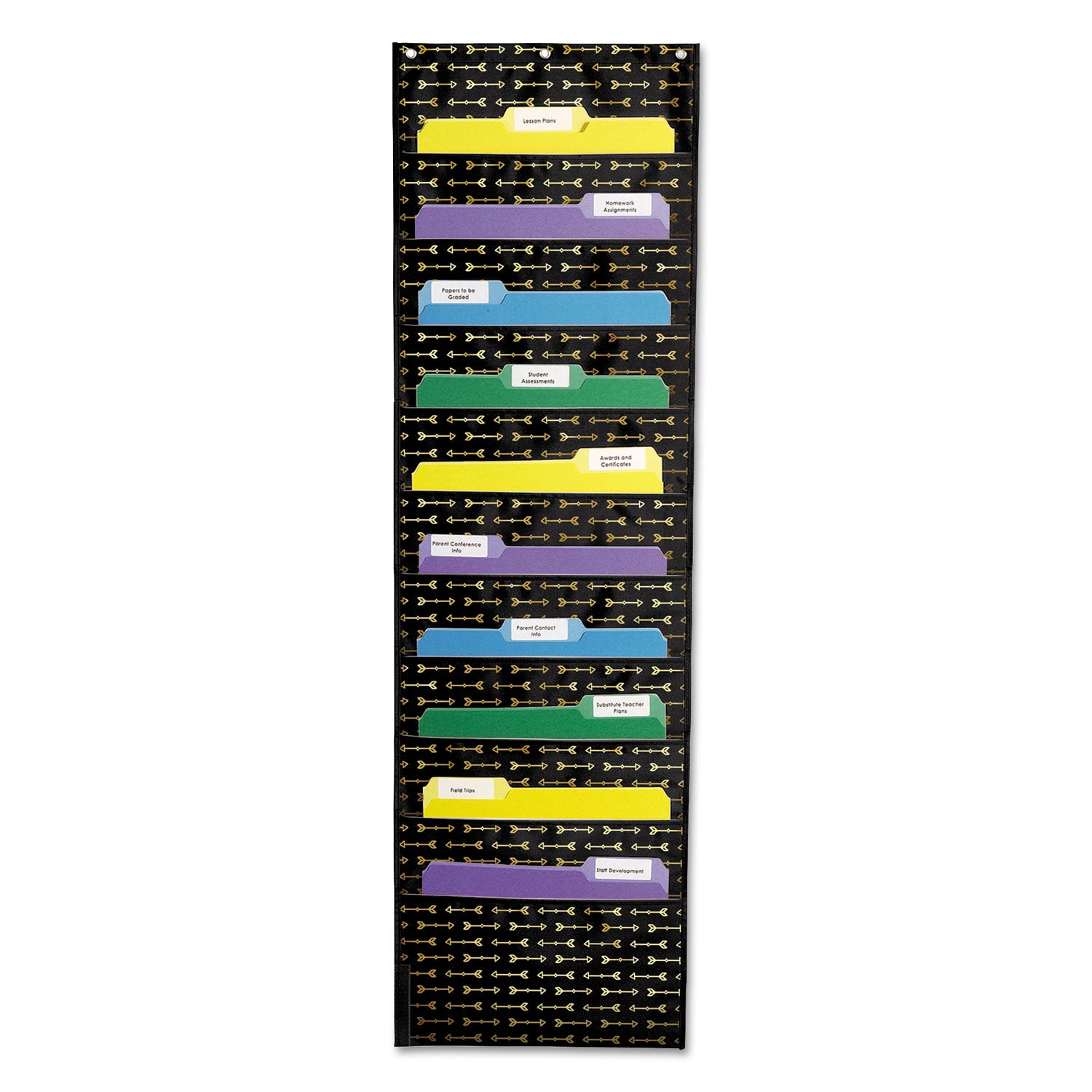 storage-pocket-chart-10-pockets-14-x-47-black_cdp158042 - 1