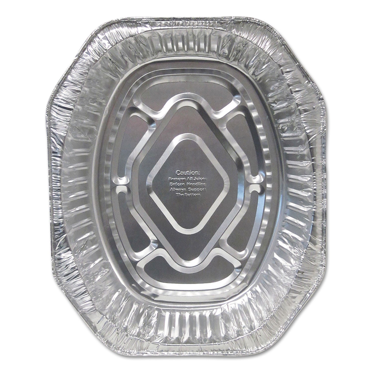 aluminum-roaster-pans-extra-large-oval-230-oz-185-x-14-x-338-silver-100-carton_dpk4001100 - 1