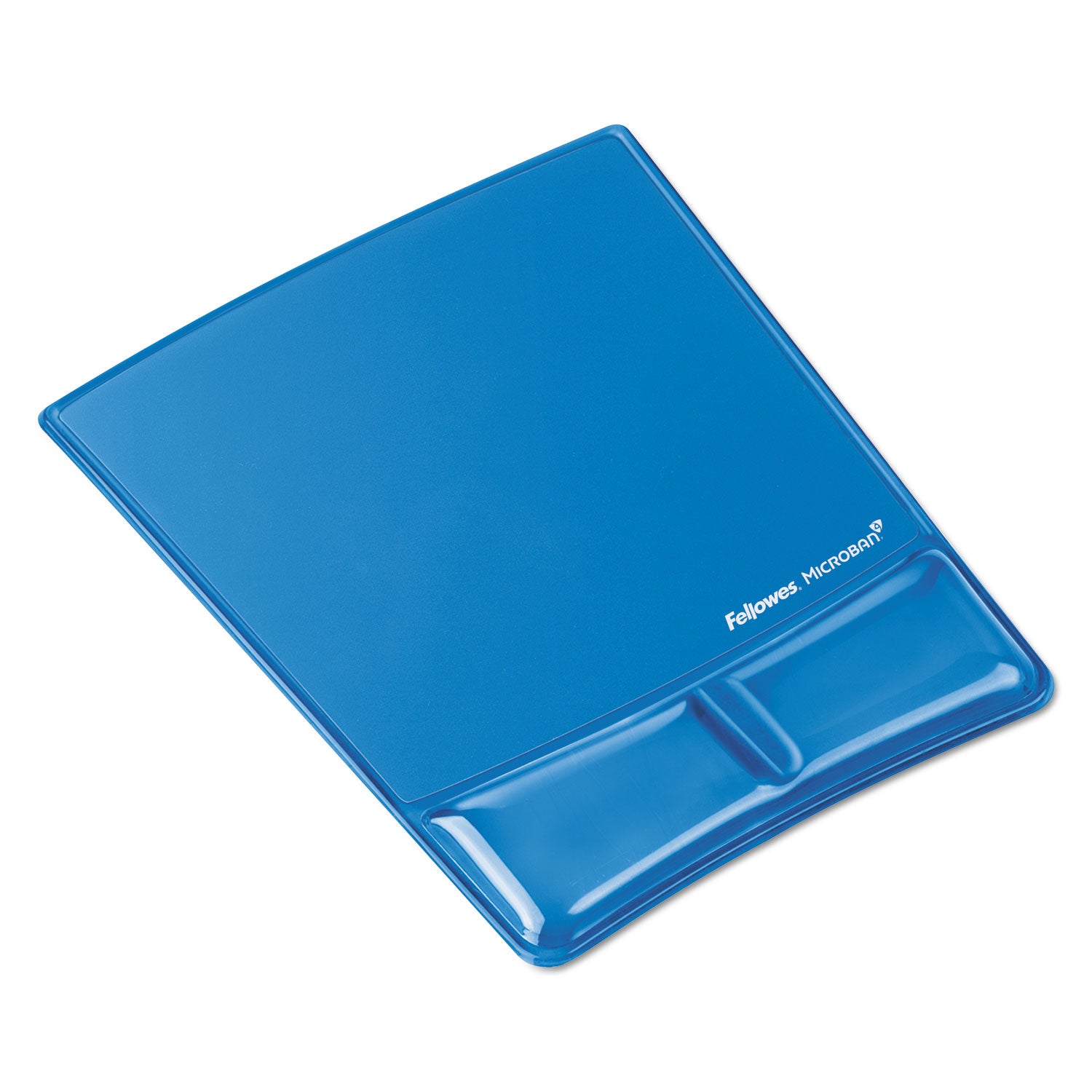 Gel Wrist Support with Attached Mouse Pad, 8.25 x 9.87, Blue -