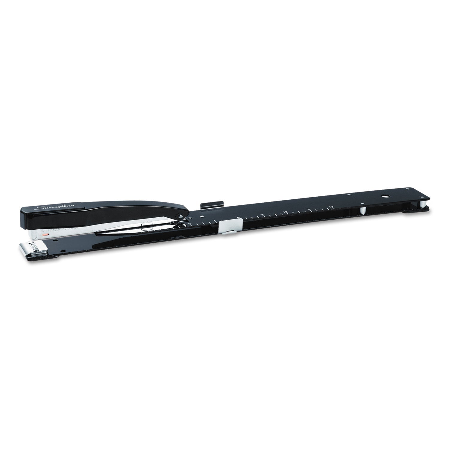 Heavy-Duty Long Reach Stapler, 20-Sheet Capacity, 12" Throat, Black -