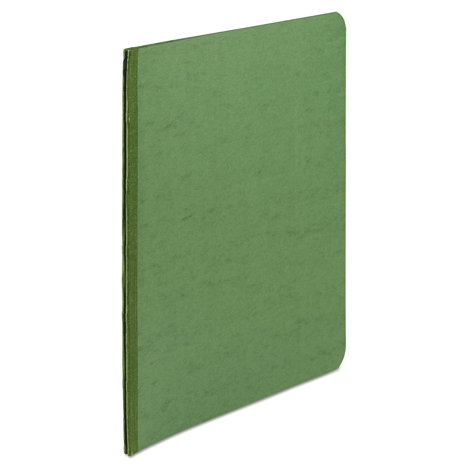 PRESSTEX Report Cover with Tyvek Reinforced Hinge, Side Bound, 2-Piece Prong Fastener, 8.5 x 11, 3" Capacity, Dark Green -