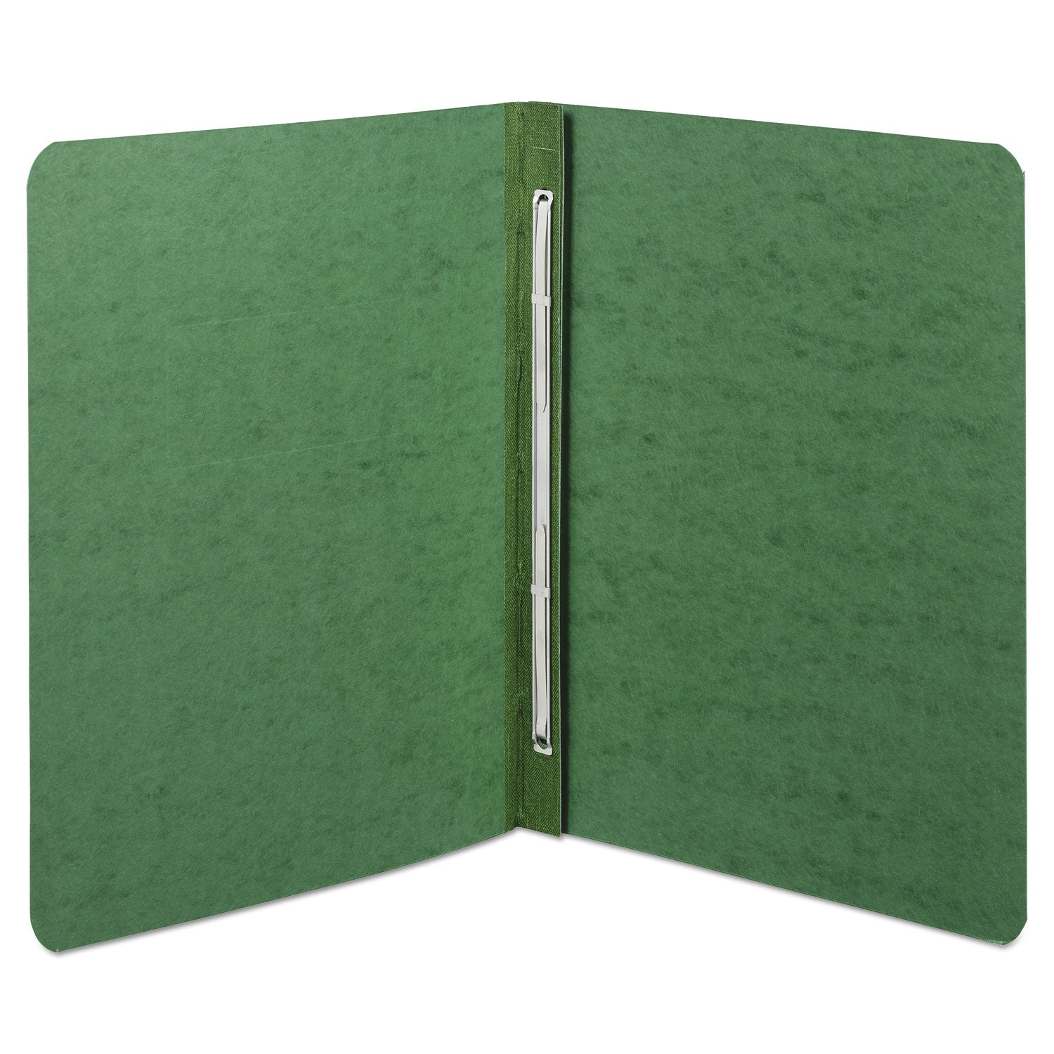 PRESSTEX Report Cover with Tyvek Reinforced Hinge, Side Bound, 2-Piece Prong Fastener, 8.5 x 11, 3" Capacity, Dark Green -