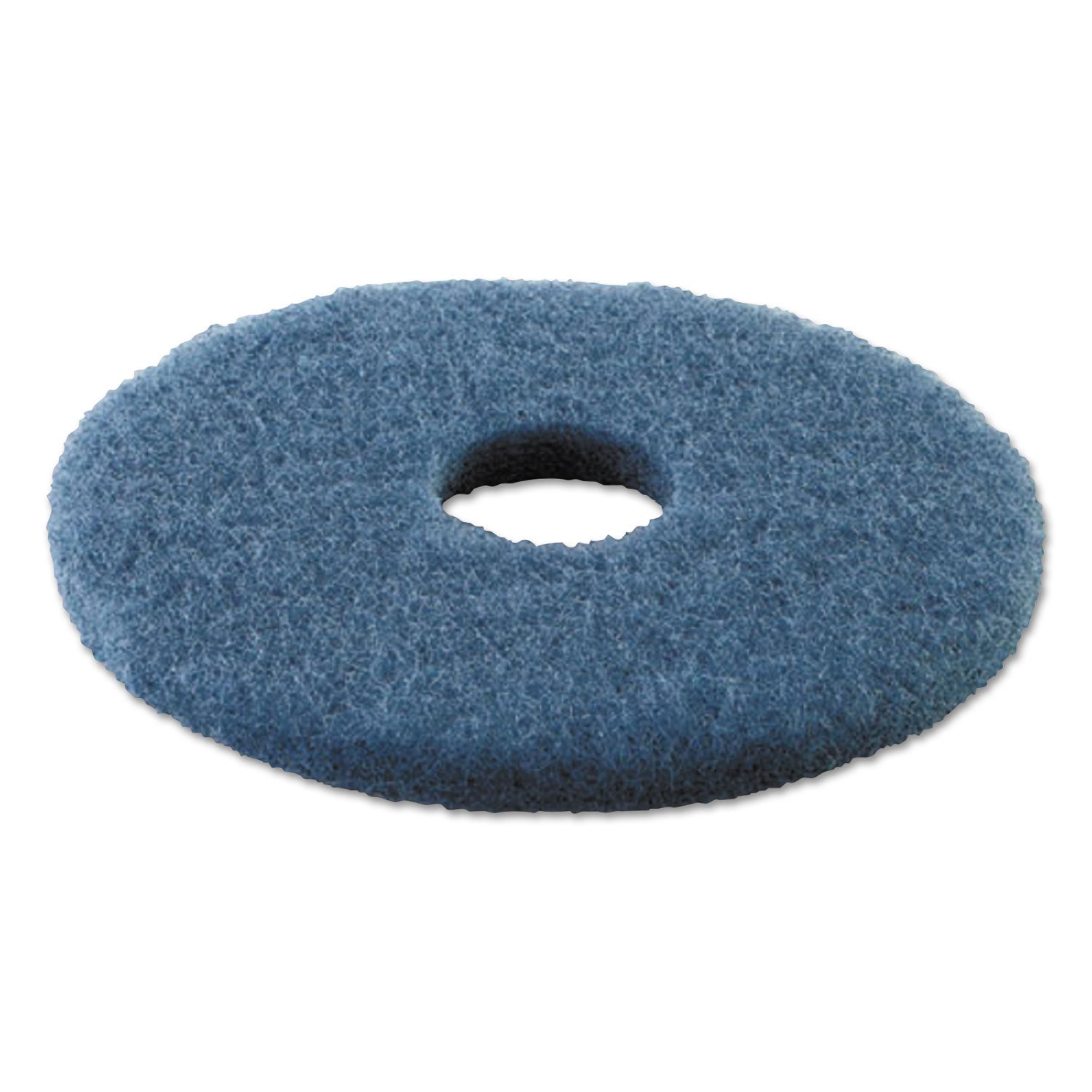 Scrubbing Floor Pads, 16" Diameter, Blue, 5/Carton - 2