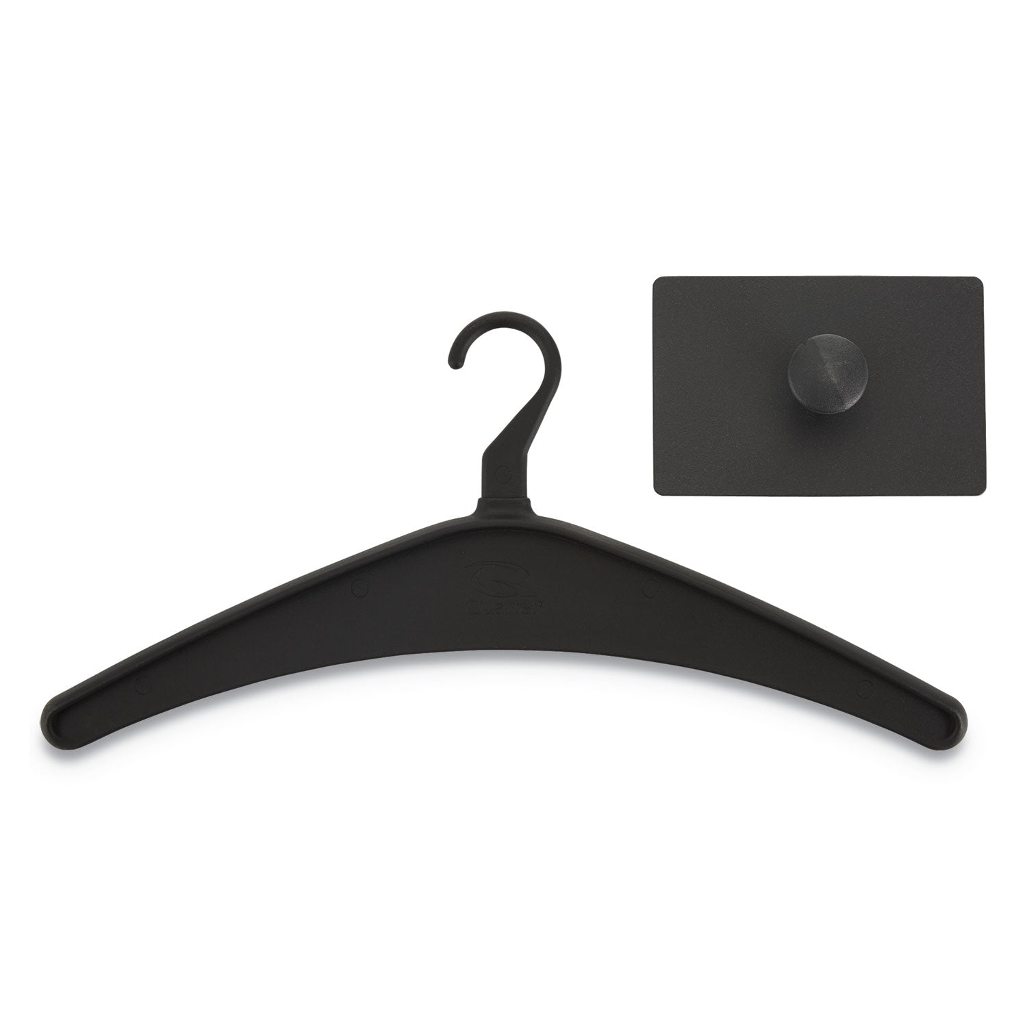 Magnetic Coat Hook with Heavy-Duty Hanger, Metal Hook, Black -