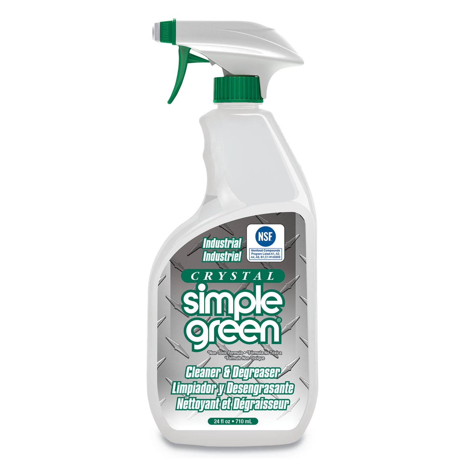 Crystal Industrial Cleaner/Degreaser, 24 oz Spray Bottle, 12/Carton - 2