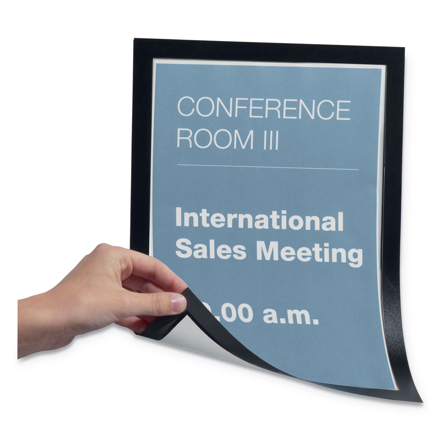 duraframe-magnetic-sign-holder-85-x-11-black-frame-2-pack_dbl477101 - 2