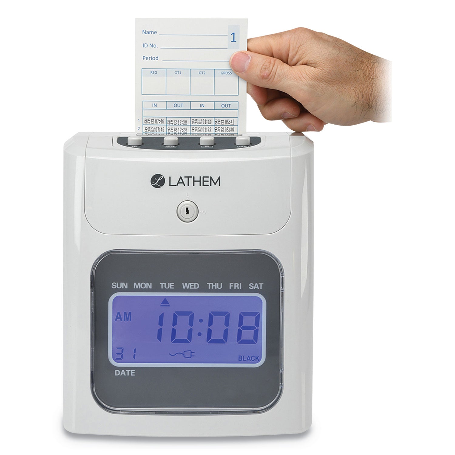 400e-top-feed-time-clock-bundle-digital-display-white_lth400ekit - 2