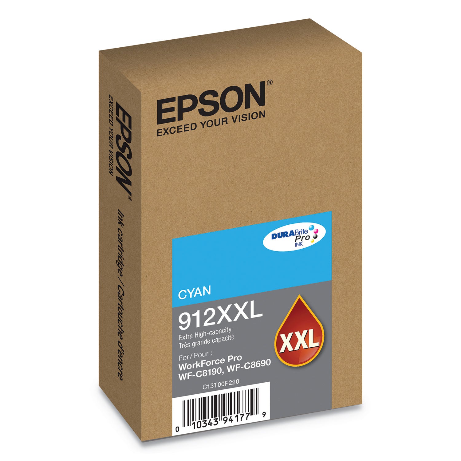 t912xxl220-912xxl-durabrite-pro-extra-high-yield-ink-8000-page-yield-cyan_epst912xxl220 - 2