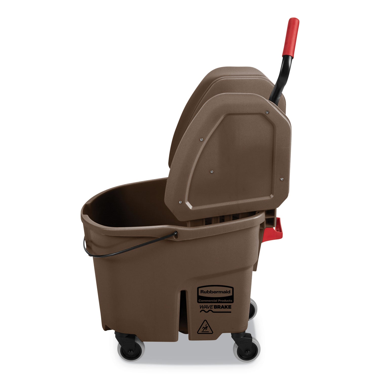 wavebrake-20-bucket-wringer-combos-down-press-35-qt-plastic-brown_rcpfg757788brn - 2