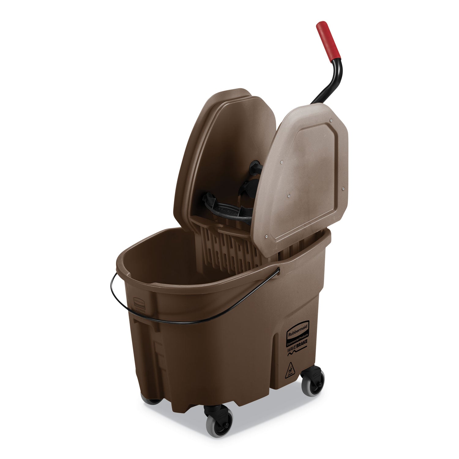 wavebrake-20-bucket-wringer-combos-down-press-35-qt-plastic-brown_rcpfg757788brn - 1