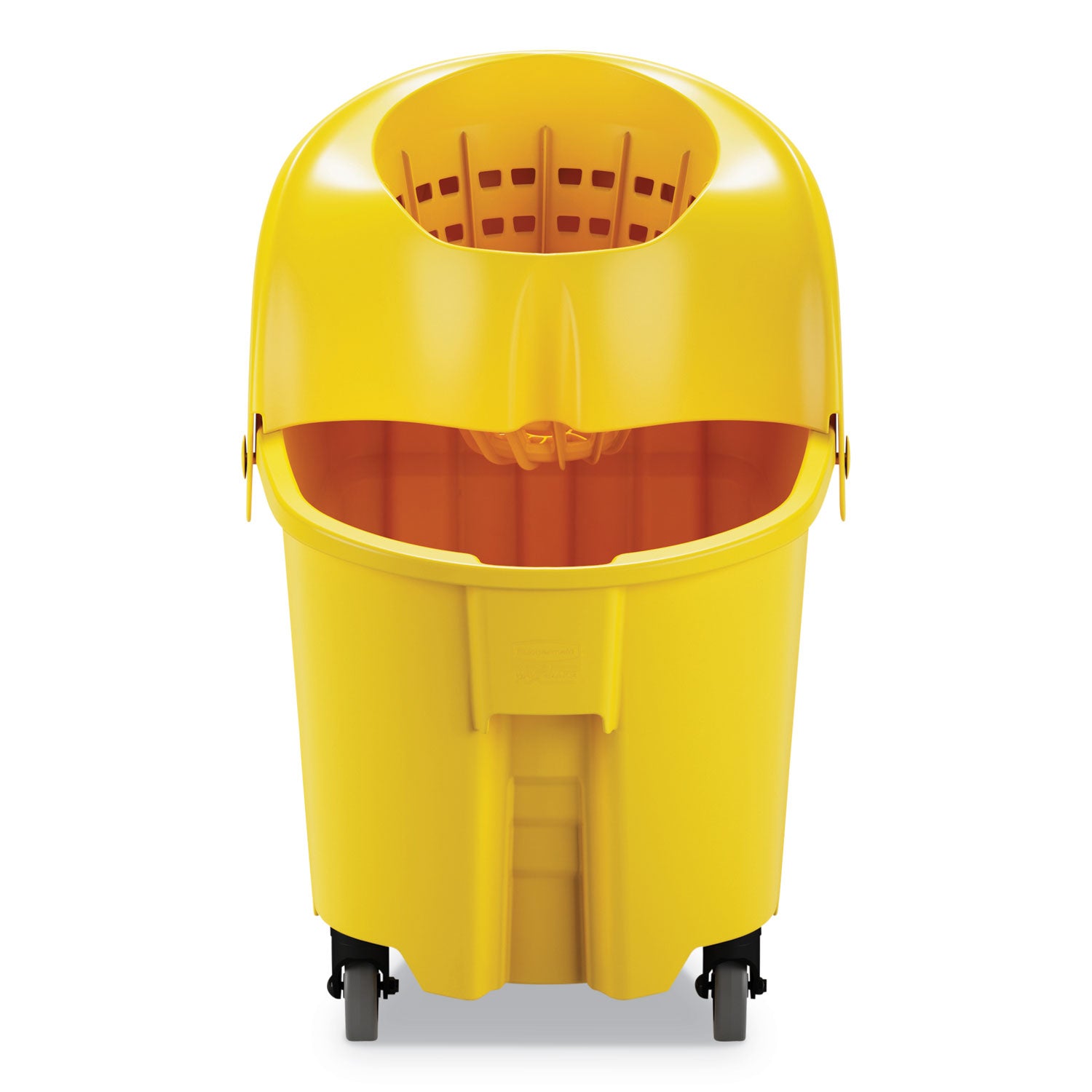 wavebrake-institution-bucket-and-wringer-combos-down-press-35-qt-plastic-yellow_rcpfg759088yel - 2