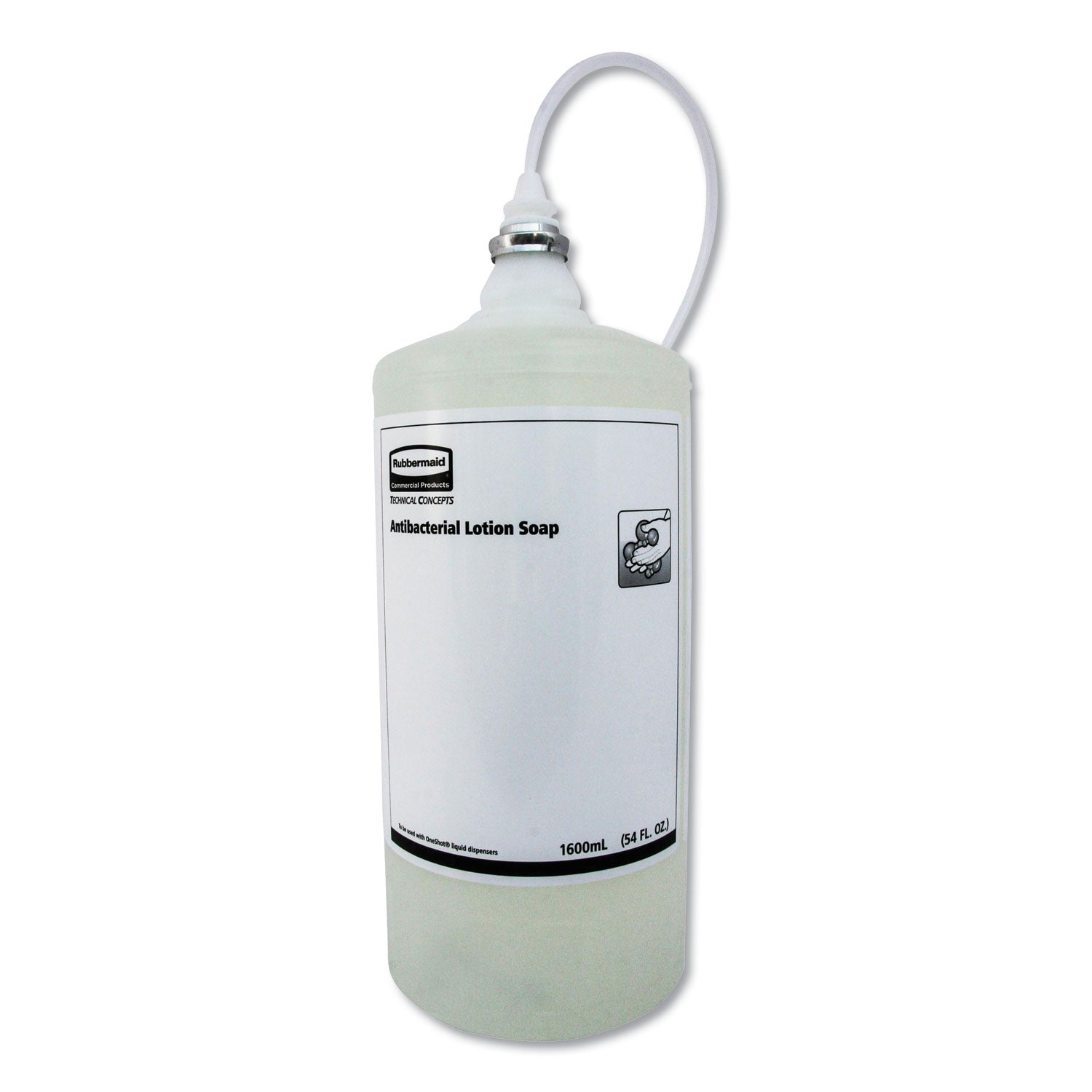 one-shot-antibacterial-enriched-lotion-soap-refill-unscented-1600-ml-4-carton_rcp2018581ct - 1