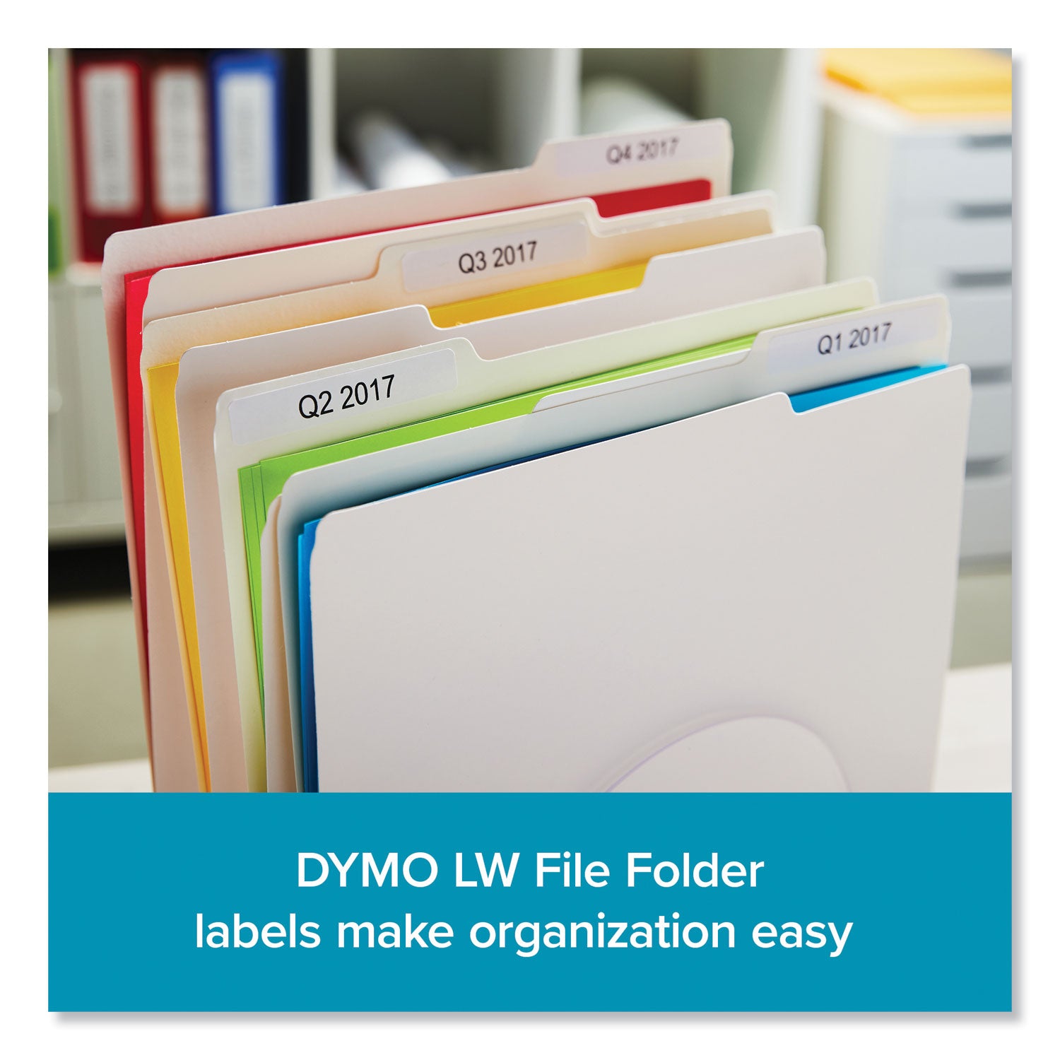 Dymo LabelWriter Label Roll - 9/16" Height x 3 7/16" Width - Rectangle - White - 780 / Pack - 2