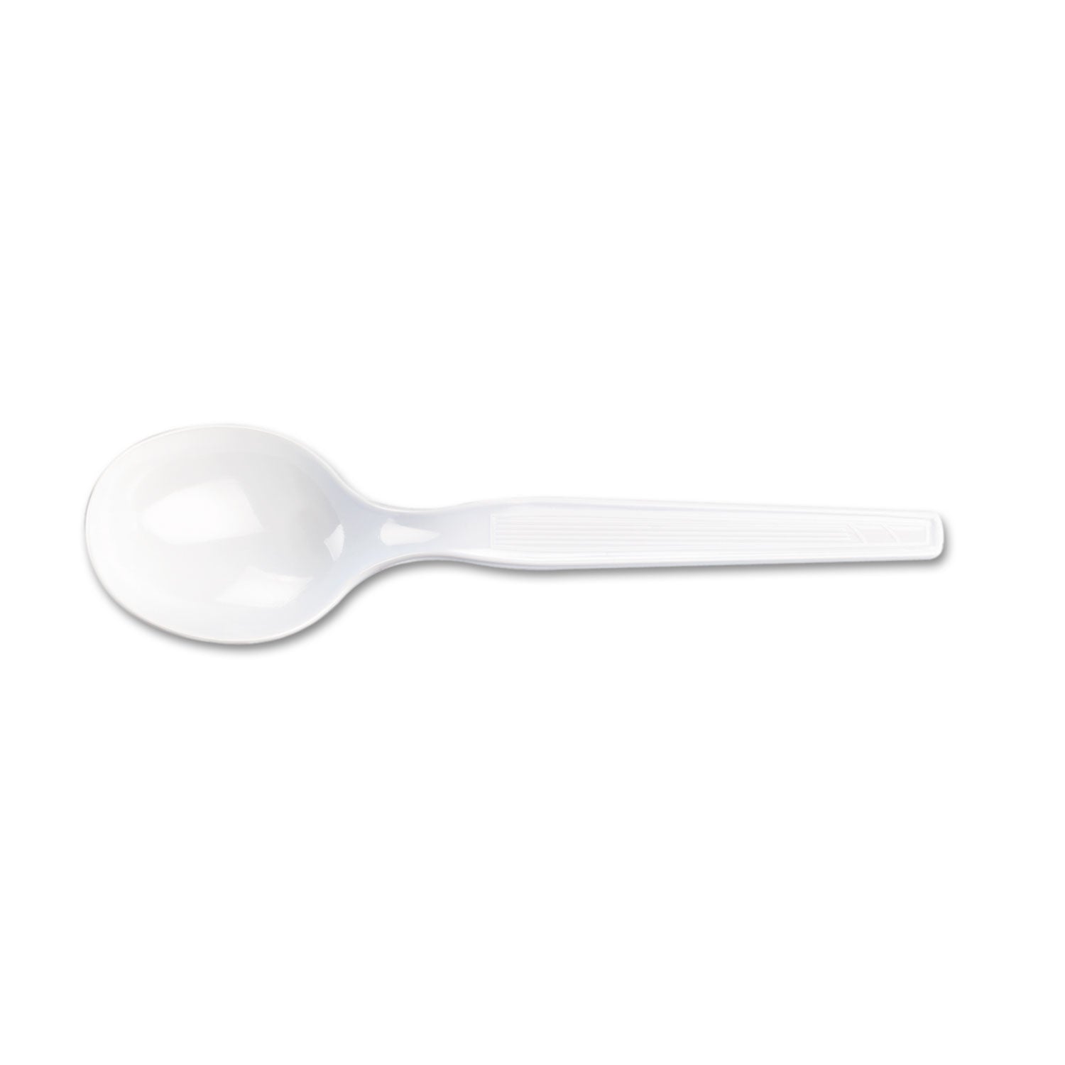 Plastic Cutlery, Heavy Mediumweight Soup Spoon, 100/Box -