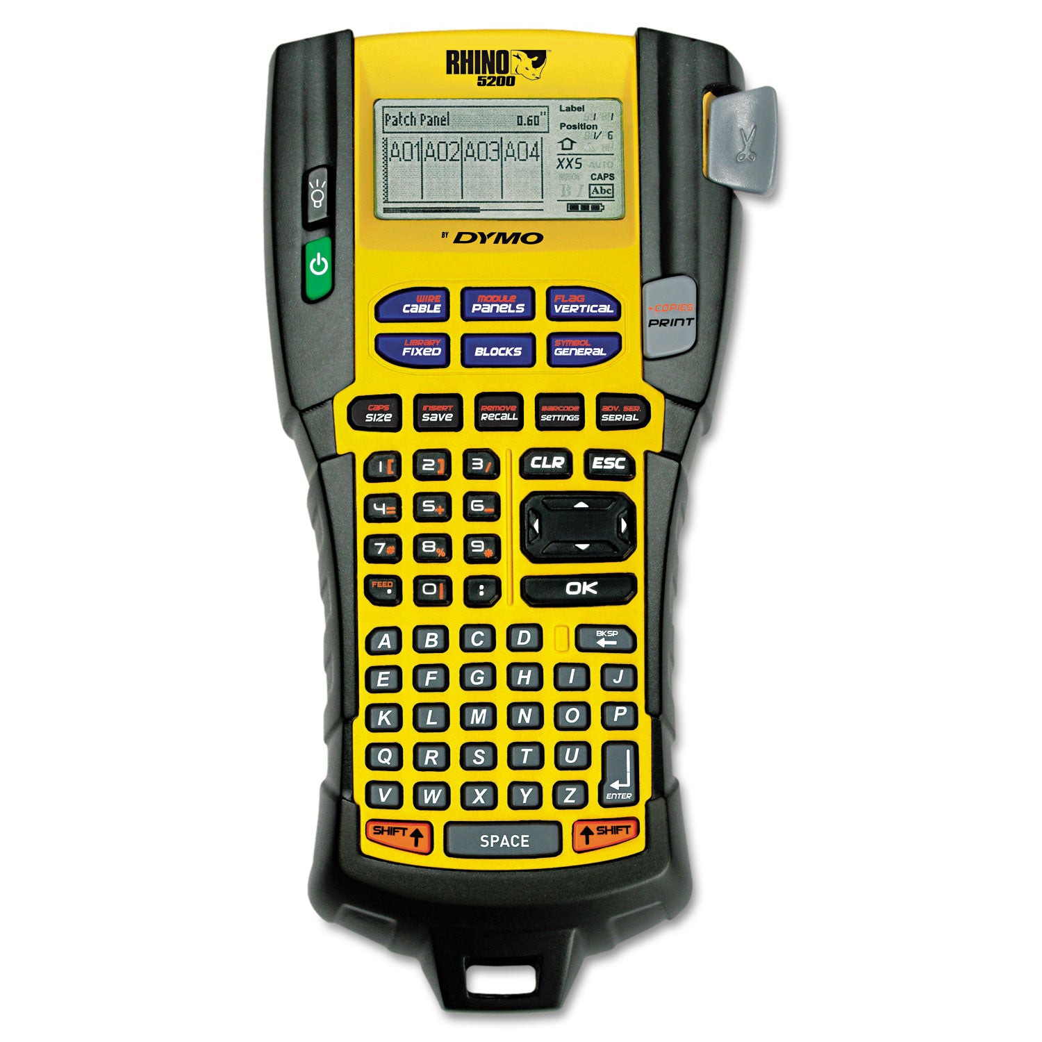 Rhino 5200 Industrial Label Maker, 5 Lines, 6.12 x 11.25 x 3.5 -