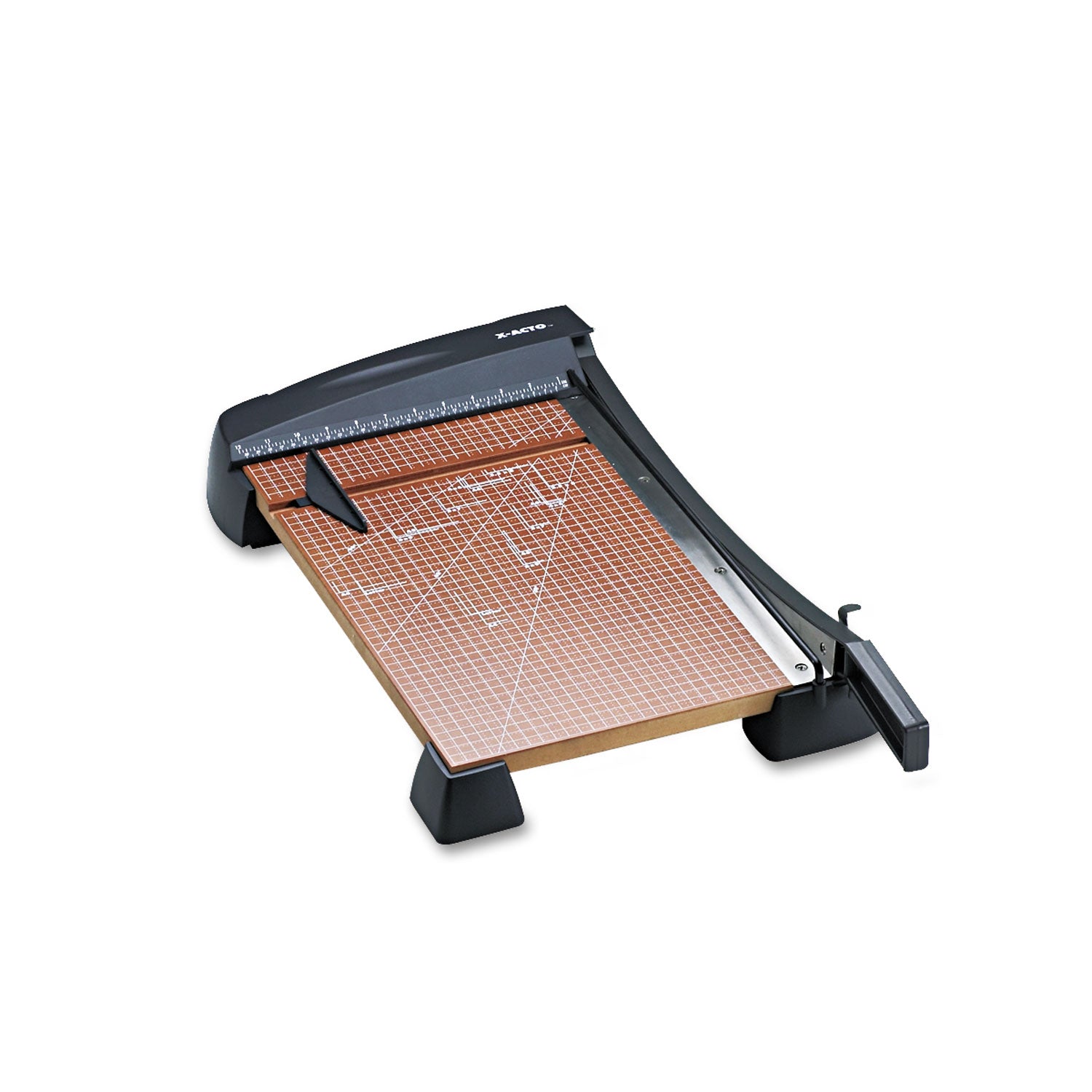 Heavy-Duty Wood Base Guillotine Trimmer, 15 Sheets, 18" Cut Length, 12 x 18 -