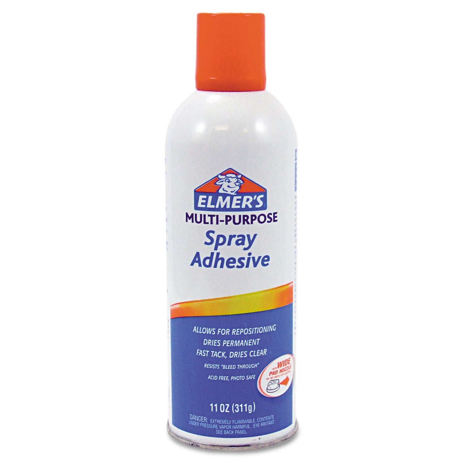 Multi-Purpose Spray Adhesive, 11 oz, Dries Clear -