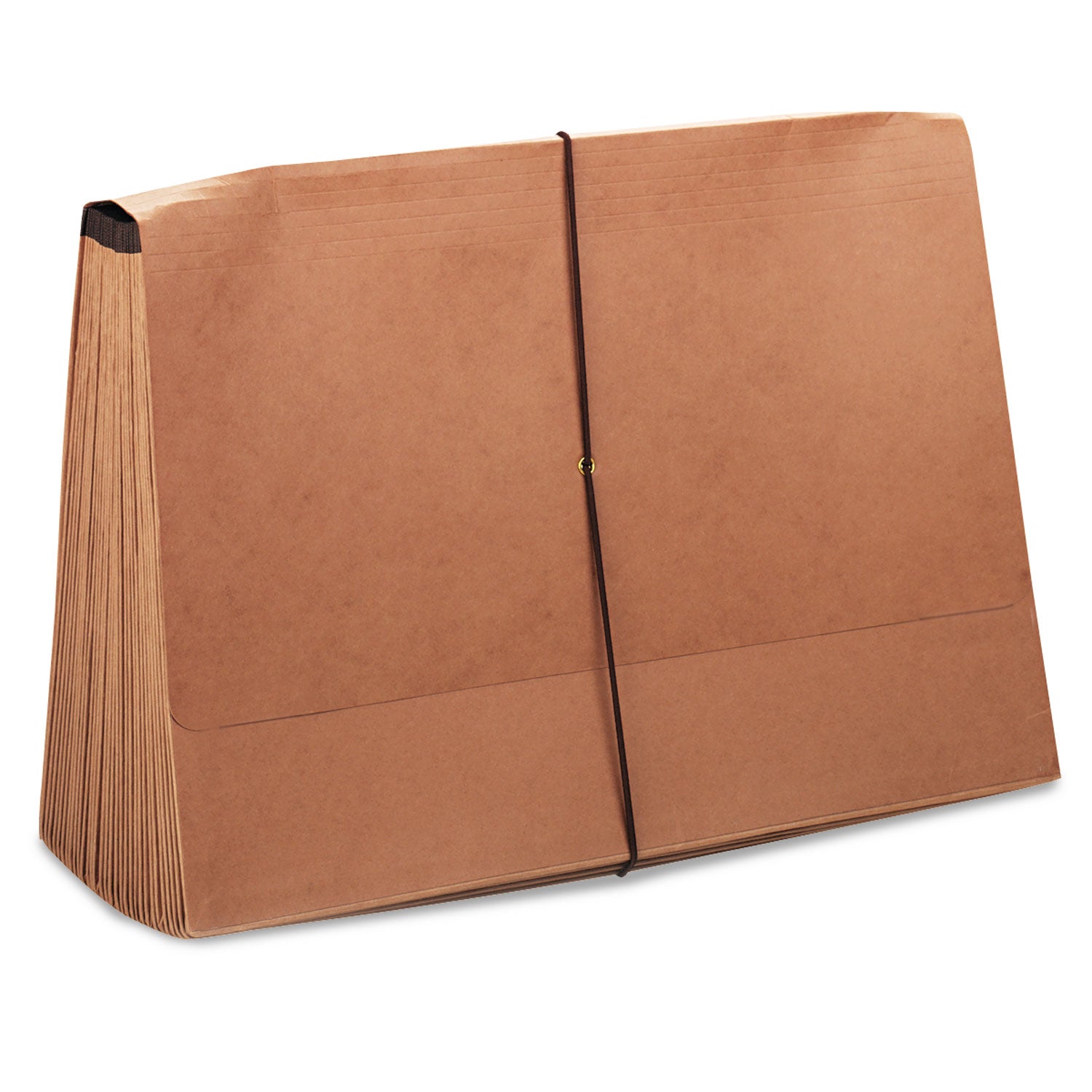 Kraft Indexed Expanding File, 31 Sections, Elastic Cord Closure, 1/15-Cut Tabs, Legal Size, Brown -