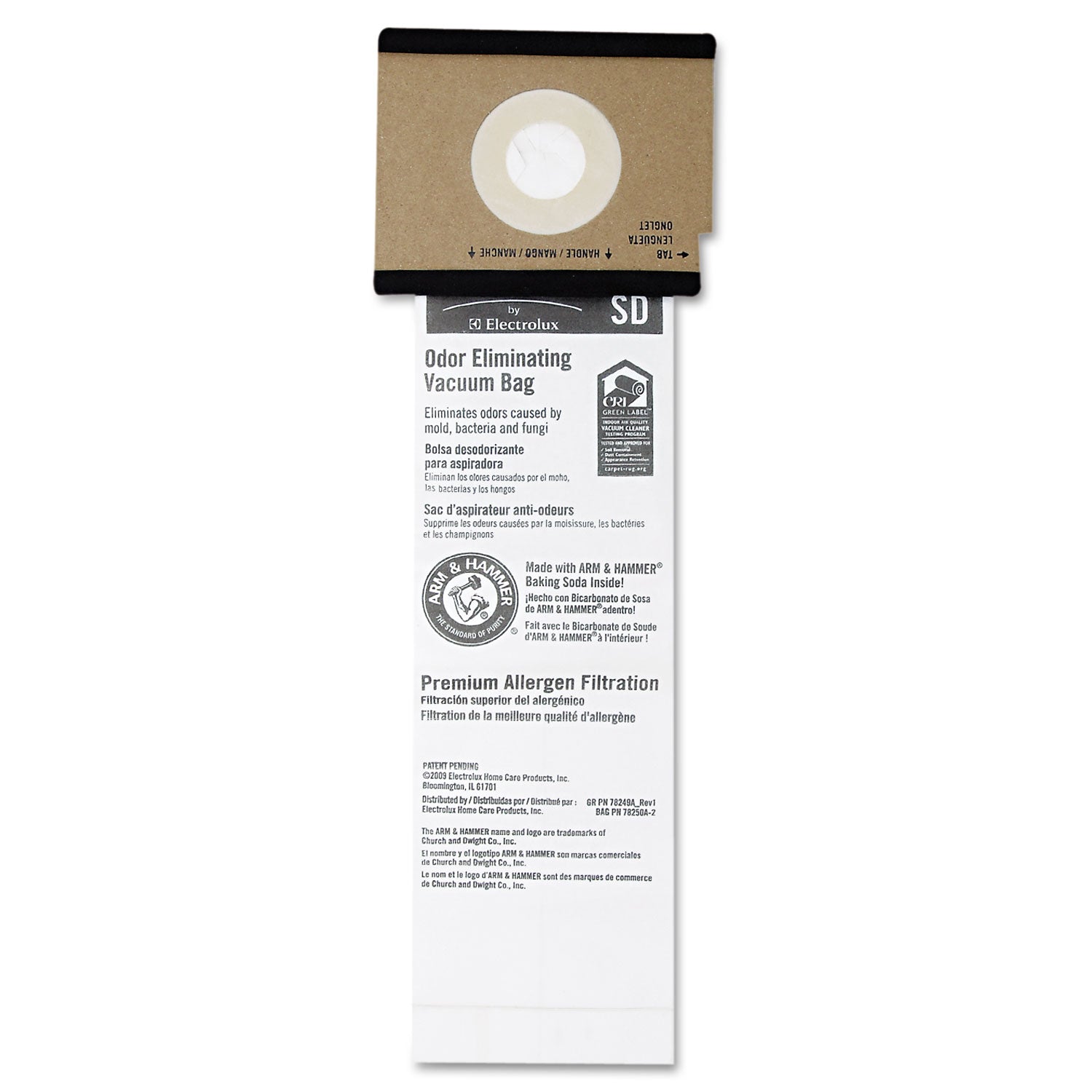 SD Premium Allergen Vacuum Bags for SC9100 Series, 5/Pack, 10 Packs/Carton -