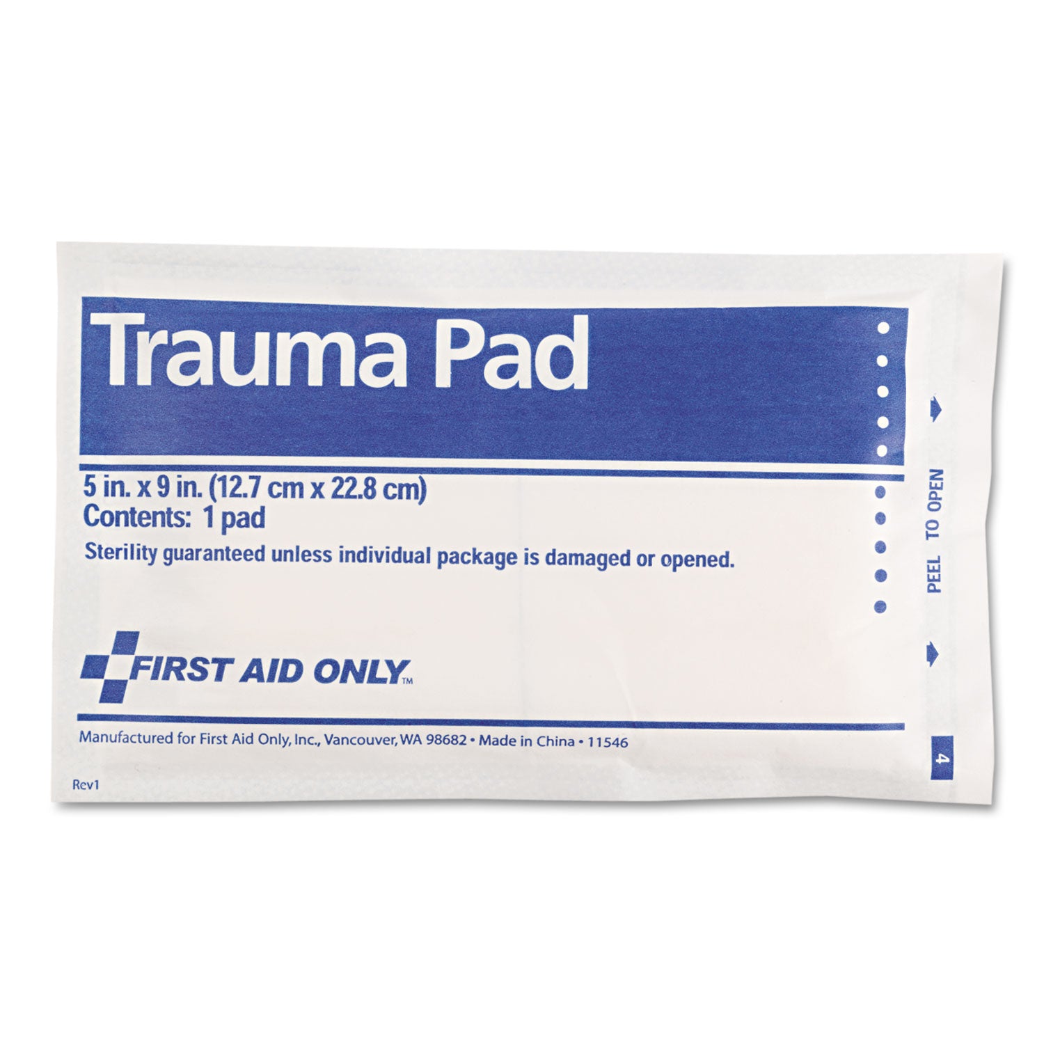 SmartCompliance Trauma Pad, Sterile, 5 x 9 -