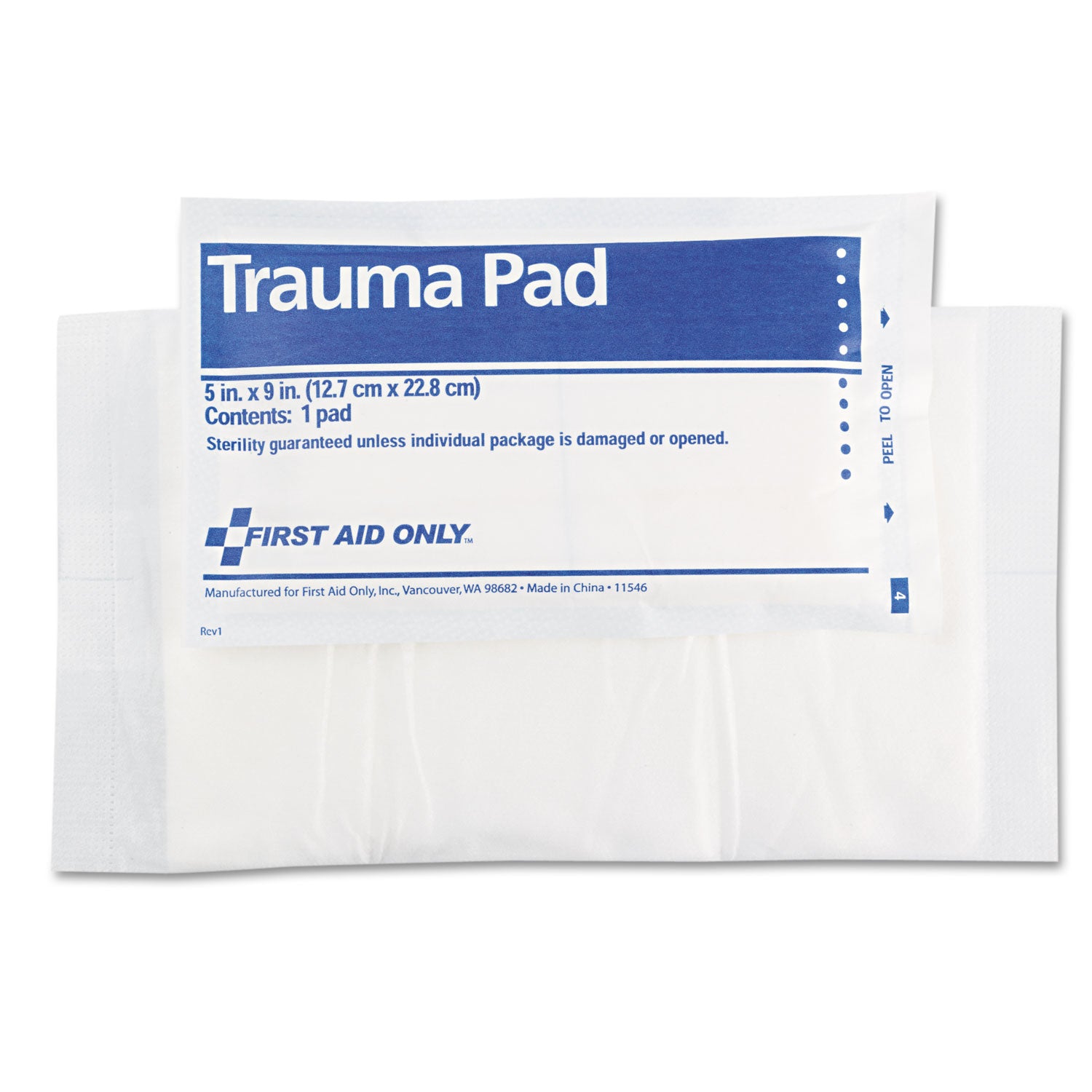 SmartCompliance Trauma Pad, Sterile, 5 x 9 -