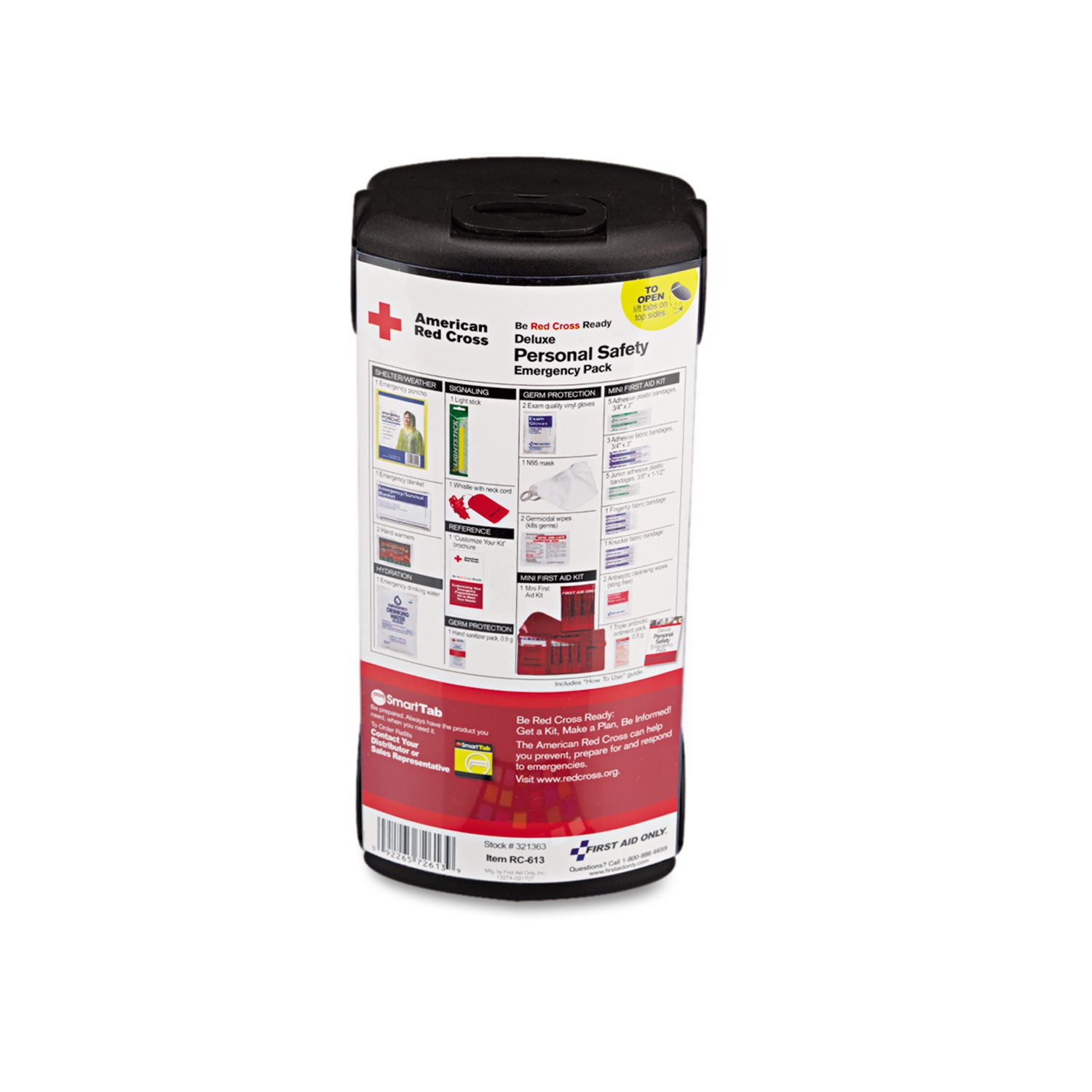 Deluxe Personal Safety Emergency Pack, 31 Pieces, 3.88 x 2.88 x 8.25 -