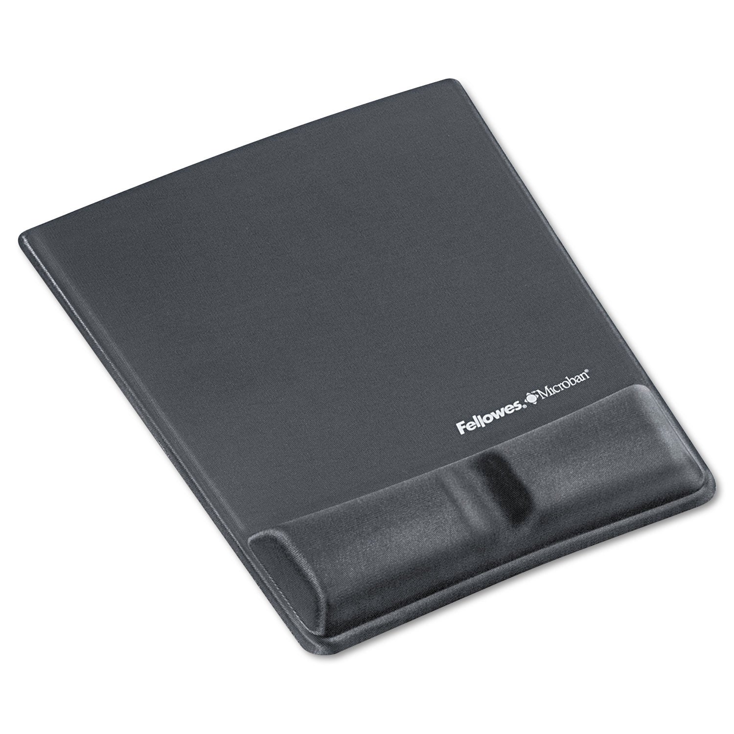 Memory Foam Wrist Support with Attached Mouse Pad, 8.25 x 9.87, Graphite -