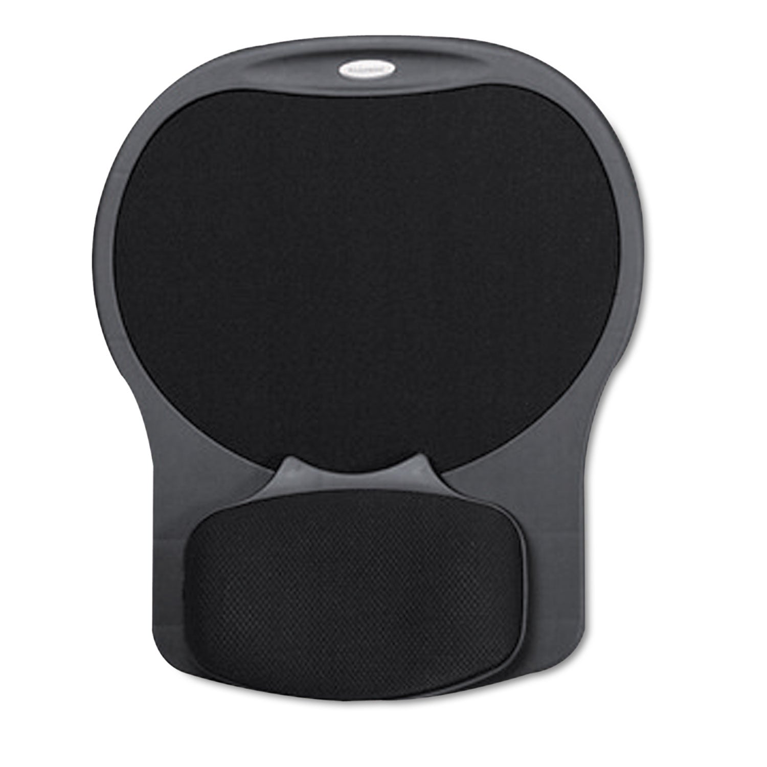 Easy Glide Gel Mouse Pad with Wrist Rest, 10 x 12, Black -