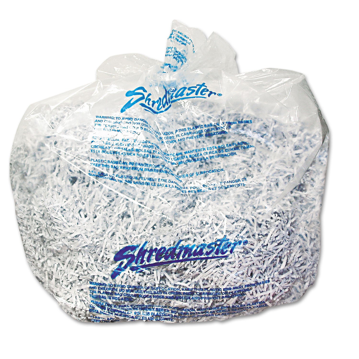 Plastic Shredder Bags, 13-19 gal Capacity, 25/Box -