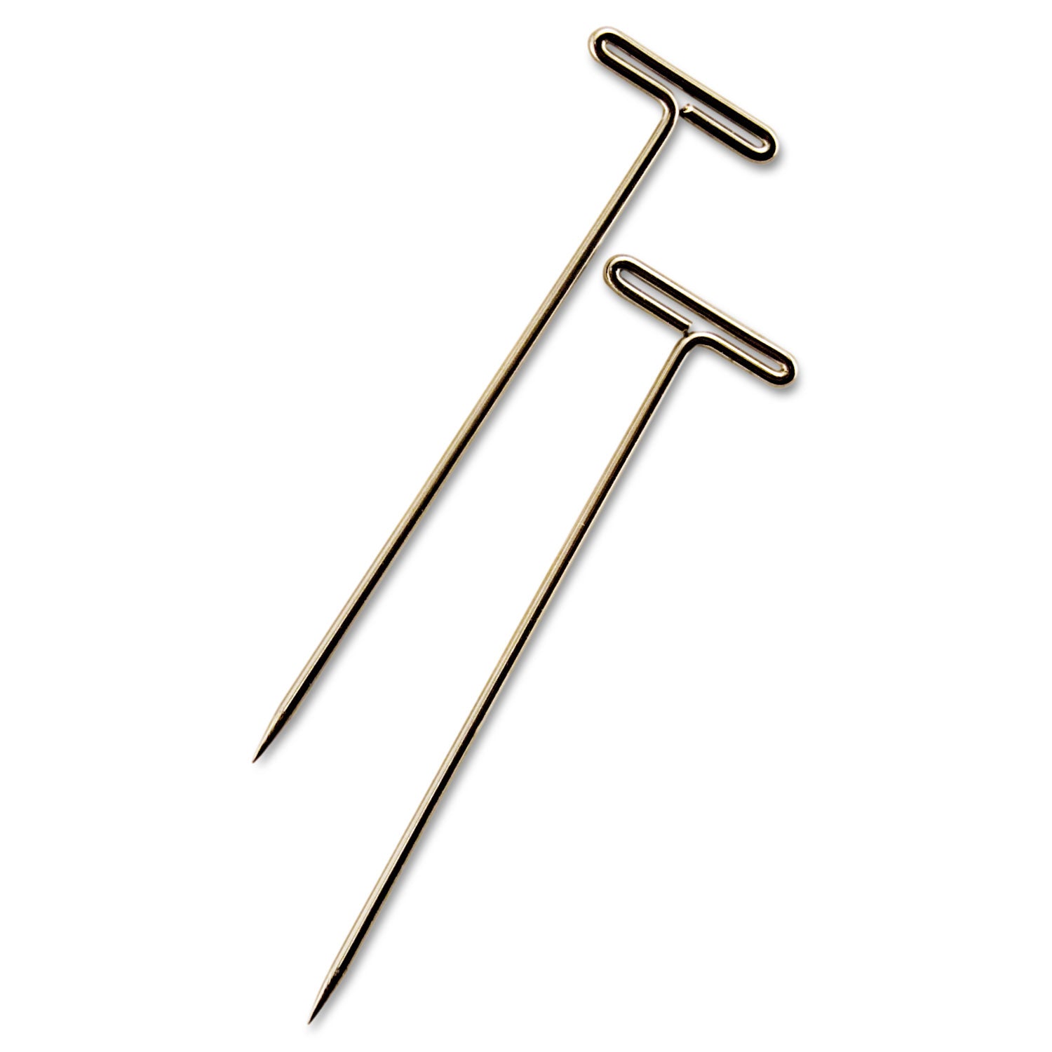 T-Pins, Steel, Silver, 1.5", 100/Box -