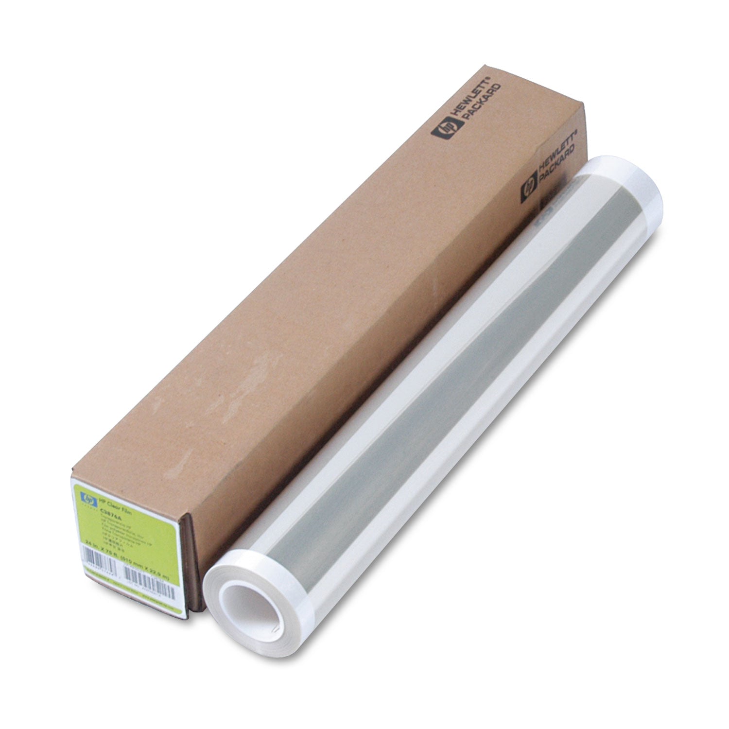 DesignJet Large Format Paper for Inkjet Prints, 5 mil, 24" x 75 ft, Clear -