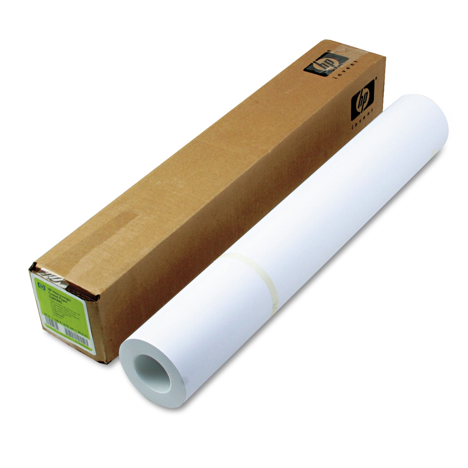 DesignJet Inkjet Large Format Paper, 6.6 mil, 24" x 100 ft, Coated White -