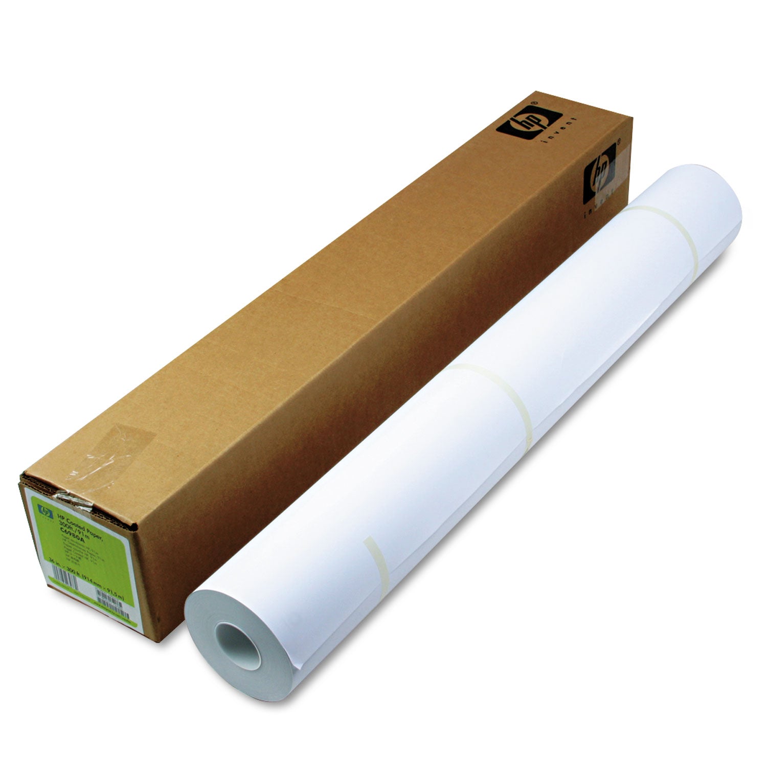 DesignJet Inkjet Large Format Paper, 4.5 mil, 36" x 300 ft, Coated White -