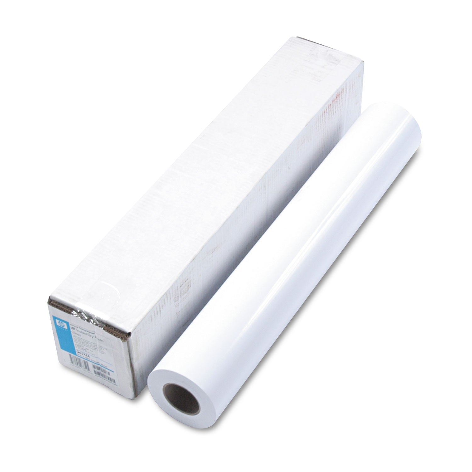 DesignJet Large Format Paper for Inkjet Prints, 7 mil, 24" x 100 ft, Gloss White -