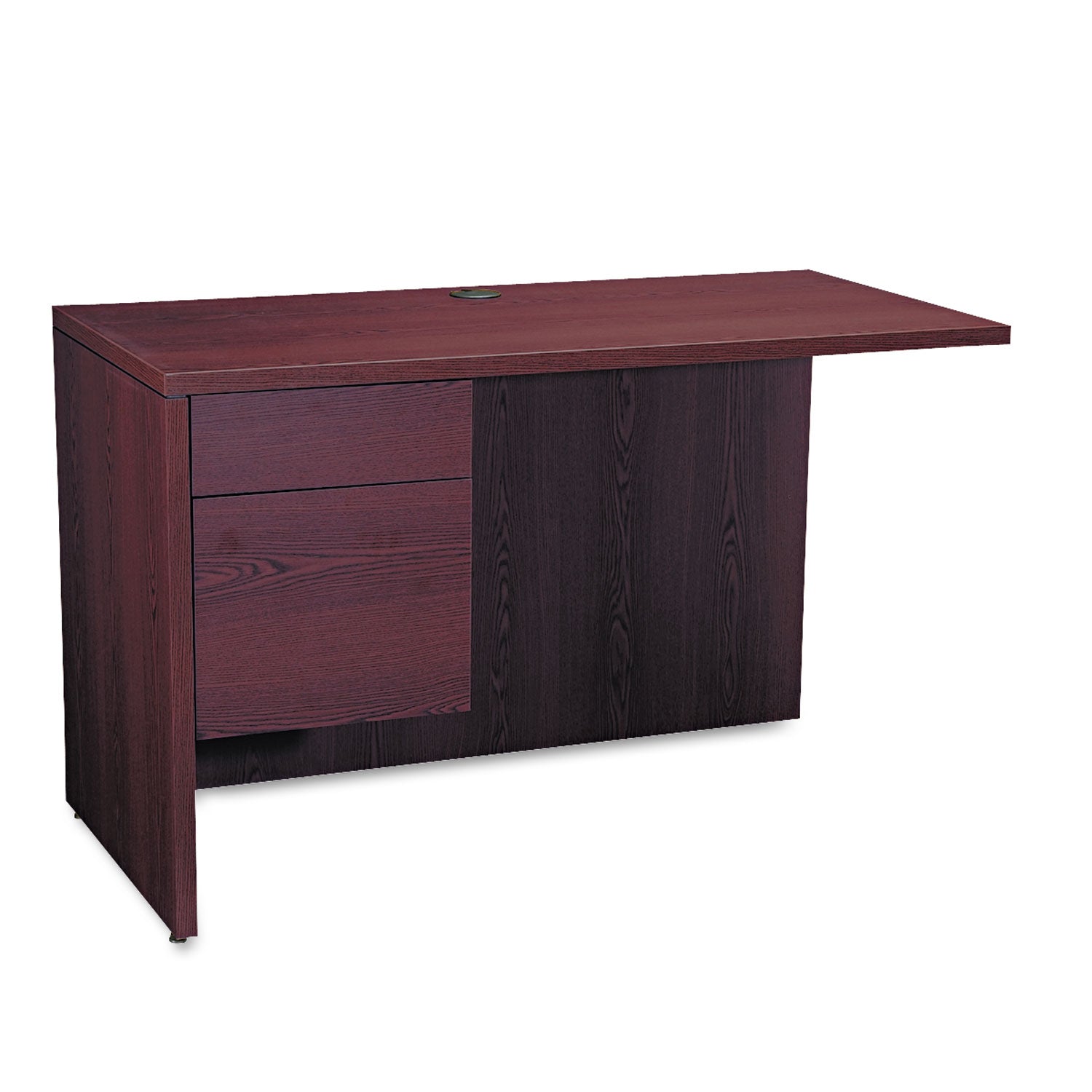 10500-series-l-workstation-return-3-4-height-left-ped-48w-x-24d-x-295h-mahogany_hon10516lnn - 1