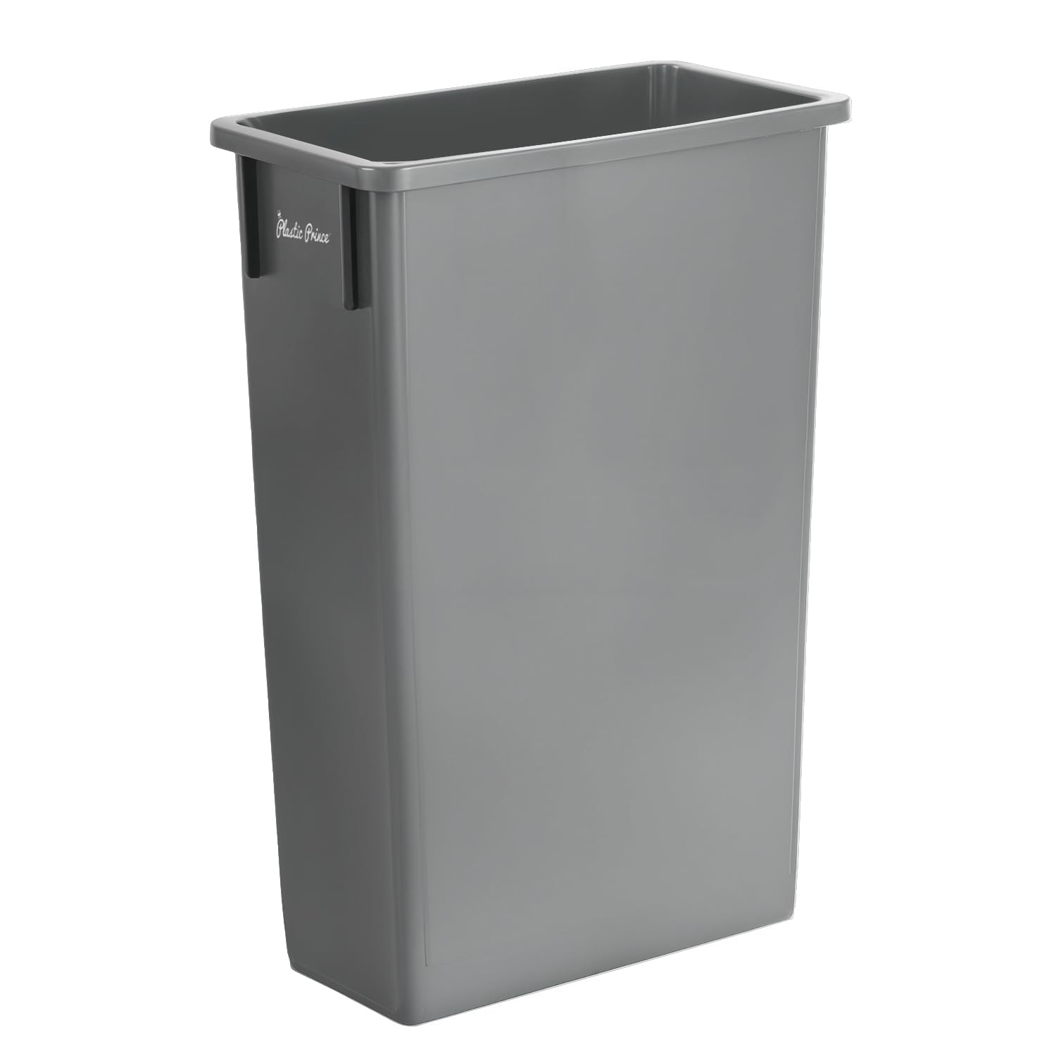 23 Gal Gray Slim Rectangular Trash Can