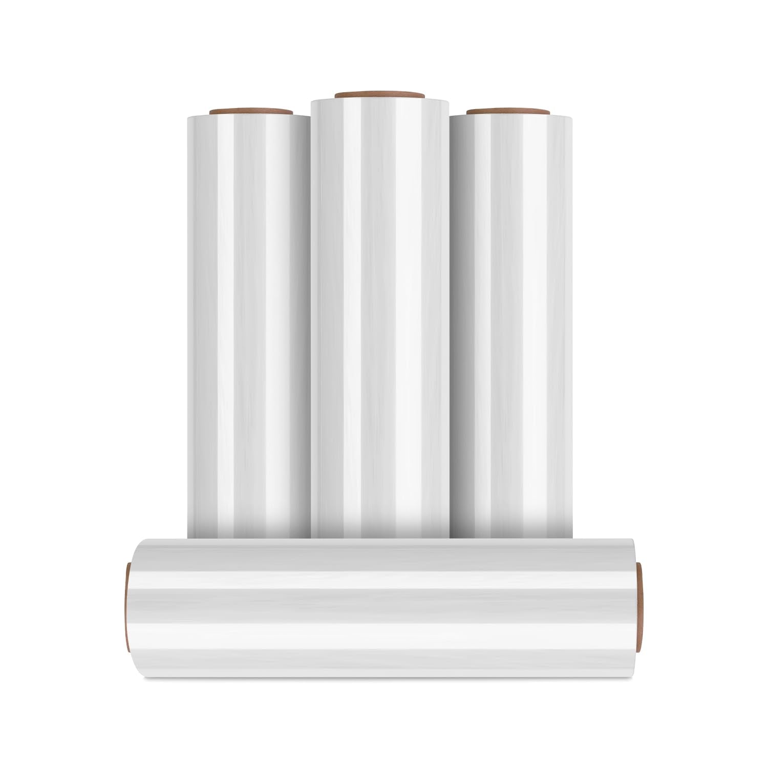 1000' x 18" Clear 70-Gauge Pallet Stretch Wrap, 4 Rolls/Case