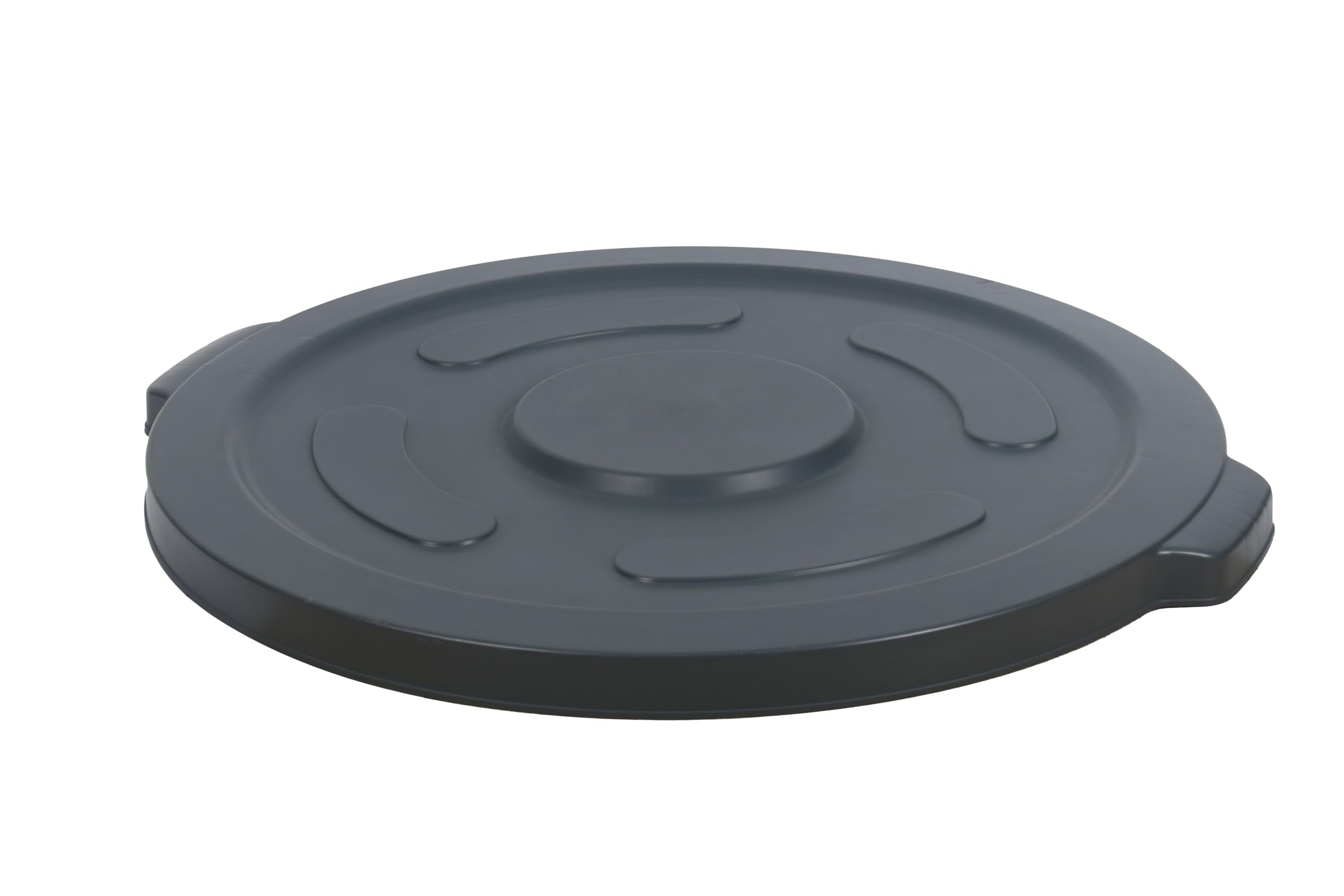 Lid for 55-Gallon Round Trash Can, Gray - 1