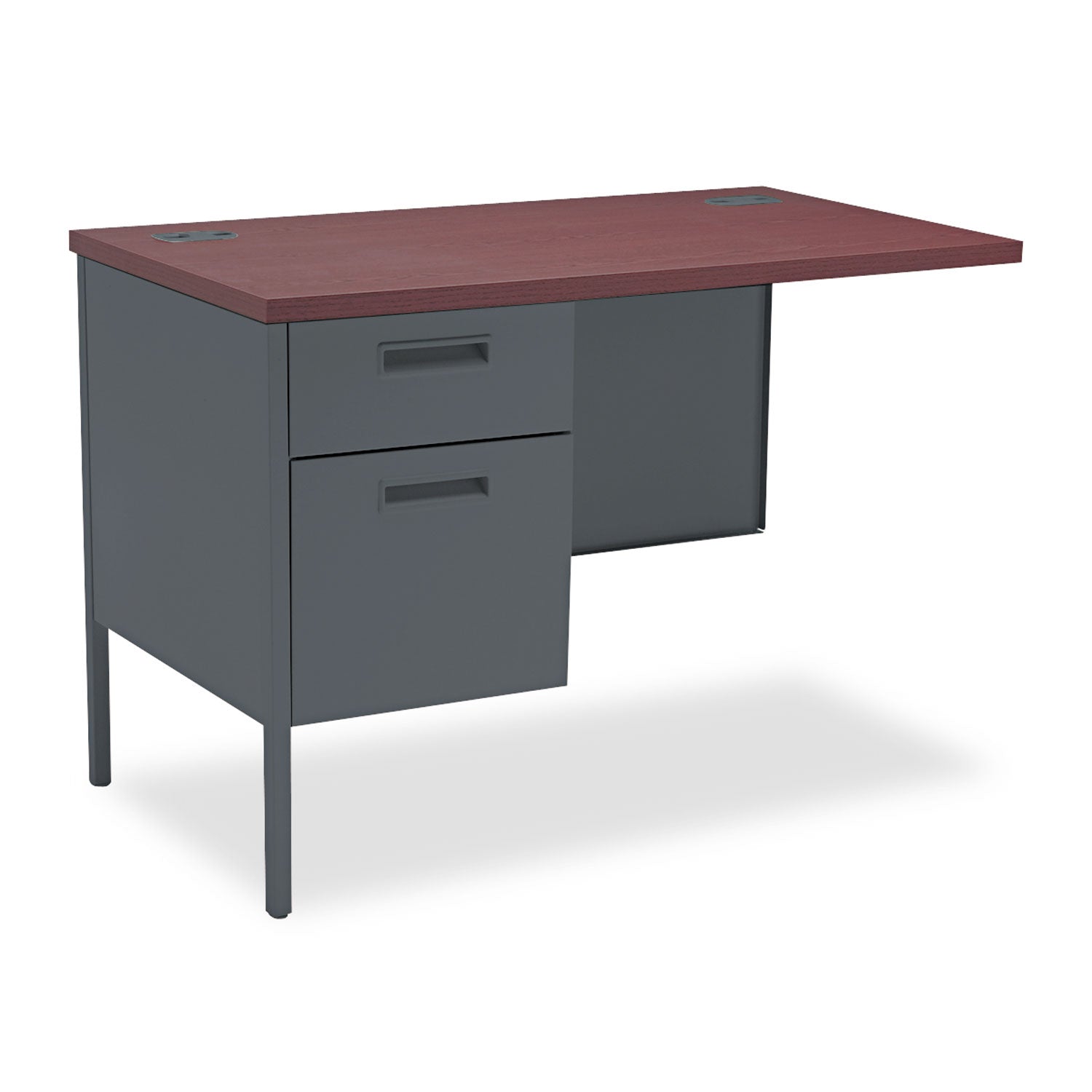 metro-classic-series-workstation-return-left-42w-x-24d-x-295h-mahogany-charcoal_honp3236lns - 1
