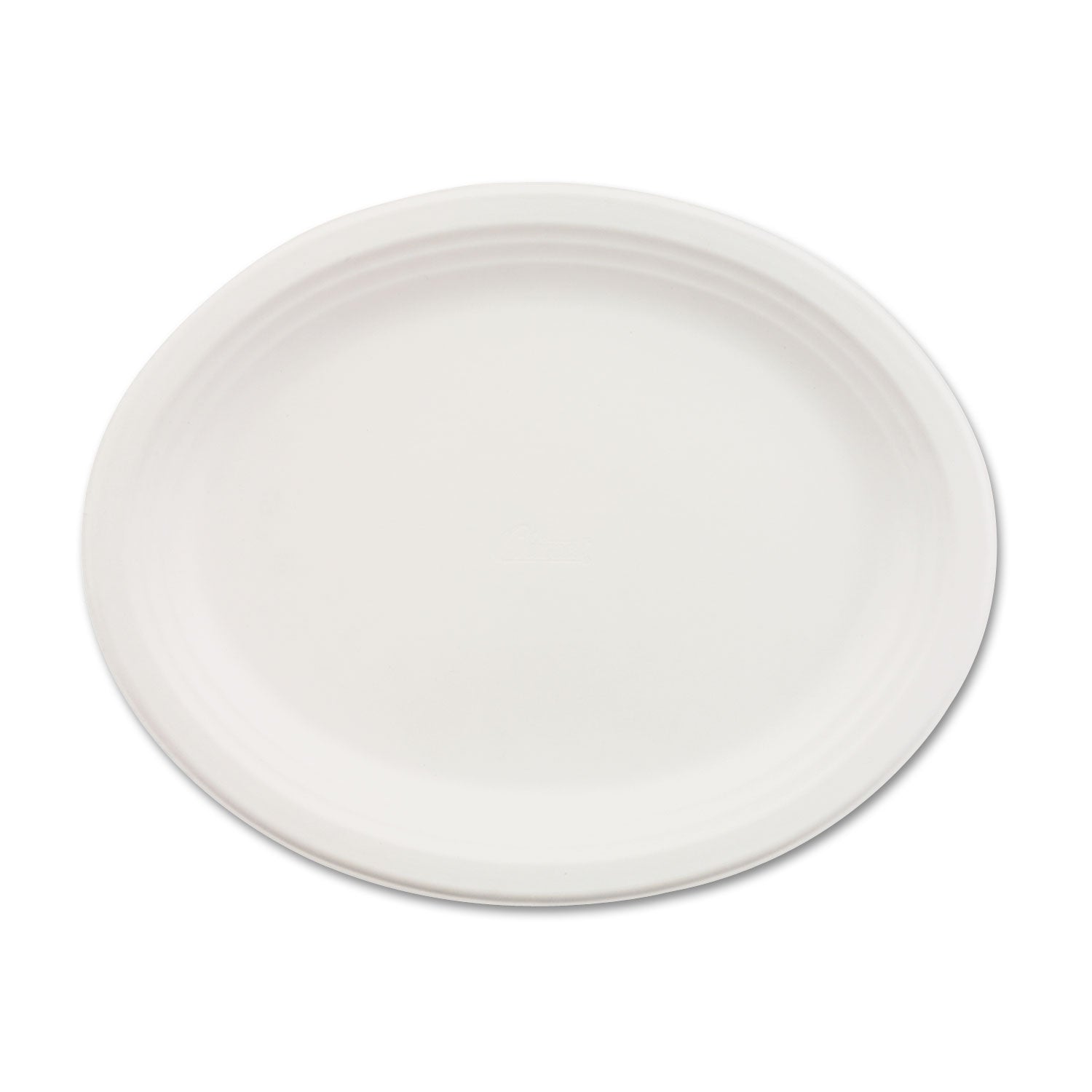 Classic Paper Dinnerware, Oval Platter, 9.75 x 12.5, White, 500/Carton -