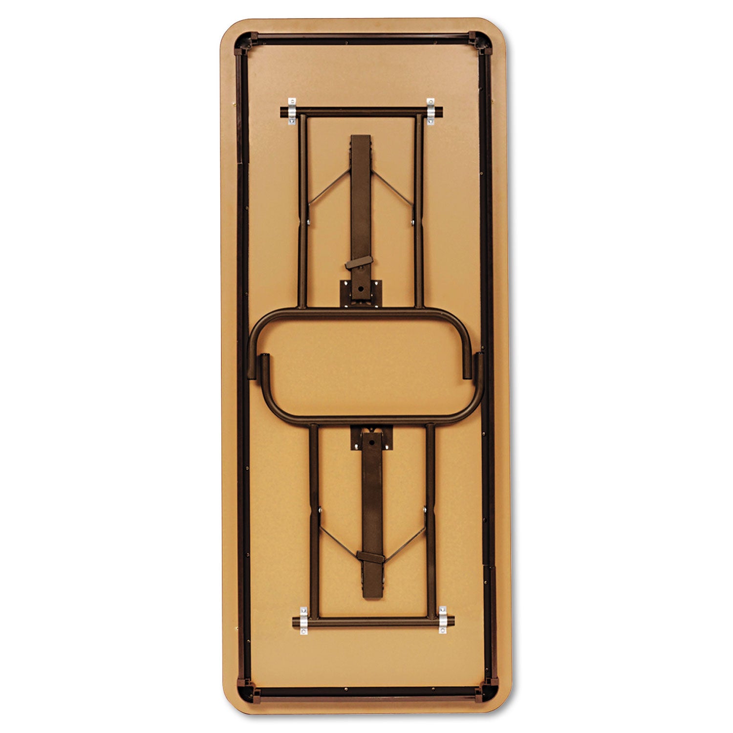 OfficeWorks Commercial Wood-Laminate Folding Table, Rectangular, 96" x 30" x 29", Oak -