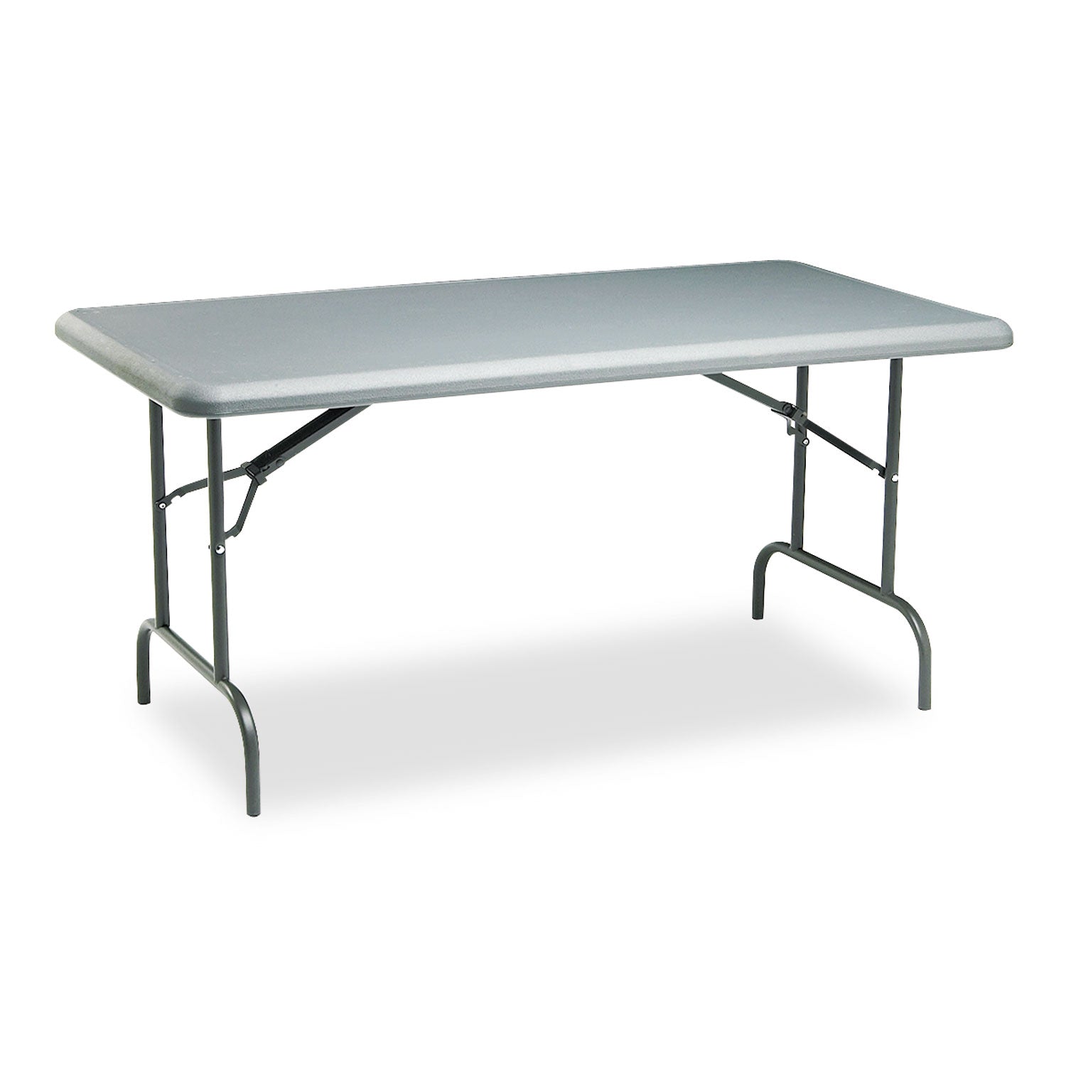 IndestrucTable Industrial Folding Table, Rectangular, 60" x 30" x 29", Charcoal -