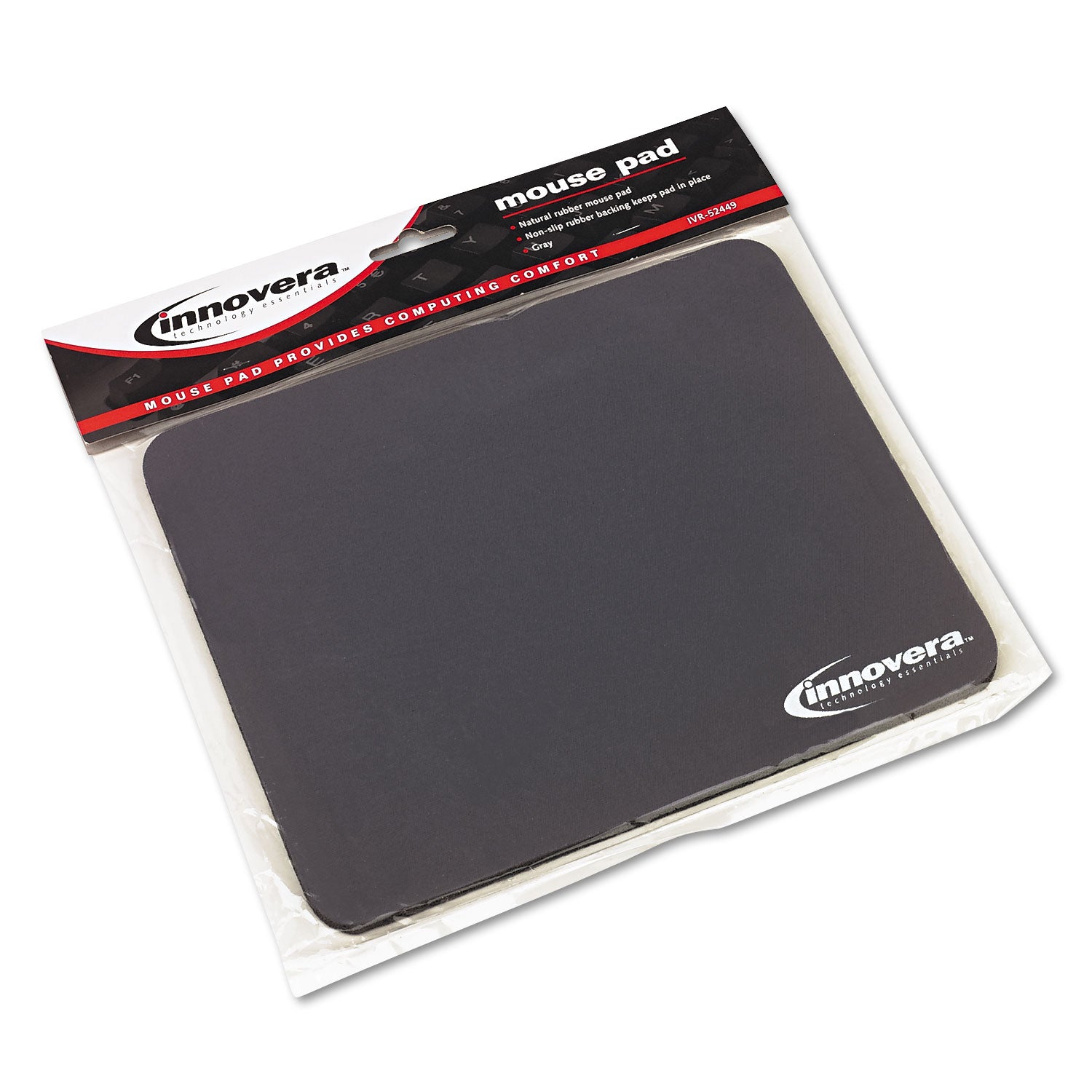 Mouse Pad, 9 x 7.5, Gray -